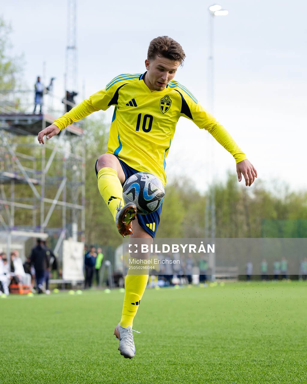 Alexander Odefalk of Sweden during the UEFA Development Tournament between Sweden and Czech Republic on May 2, 2025 in Lysekil.