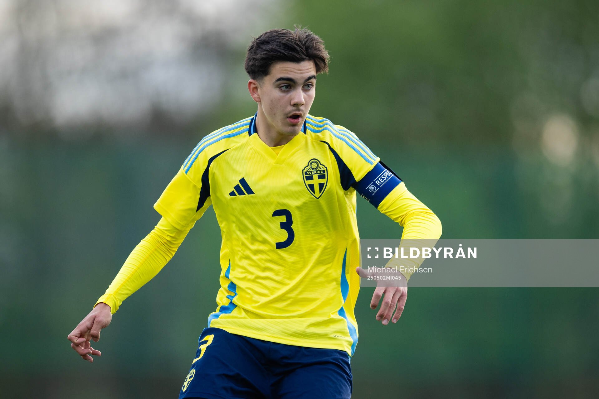 Vicente Ponnert Hidalgo of Sweden during the UEFA Development Tournament between Sweden and Czech Republic on May 2, 2025 in Lysekil.
