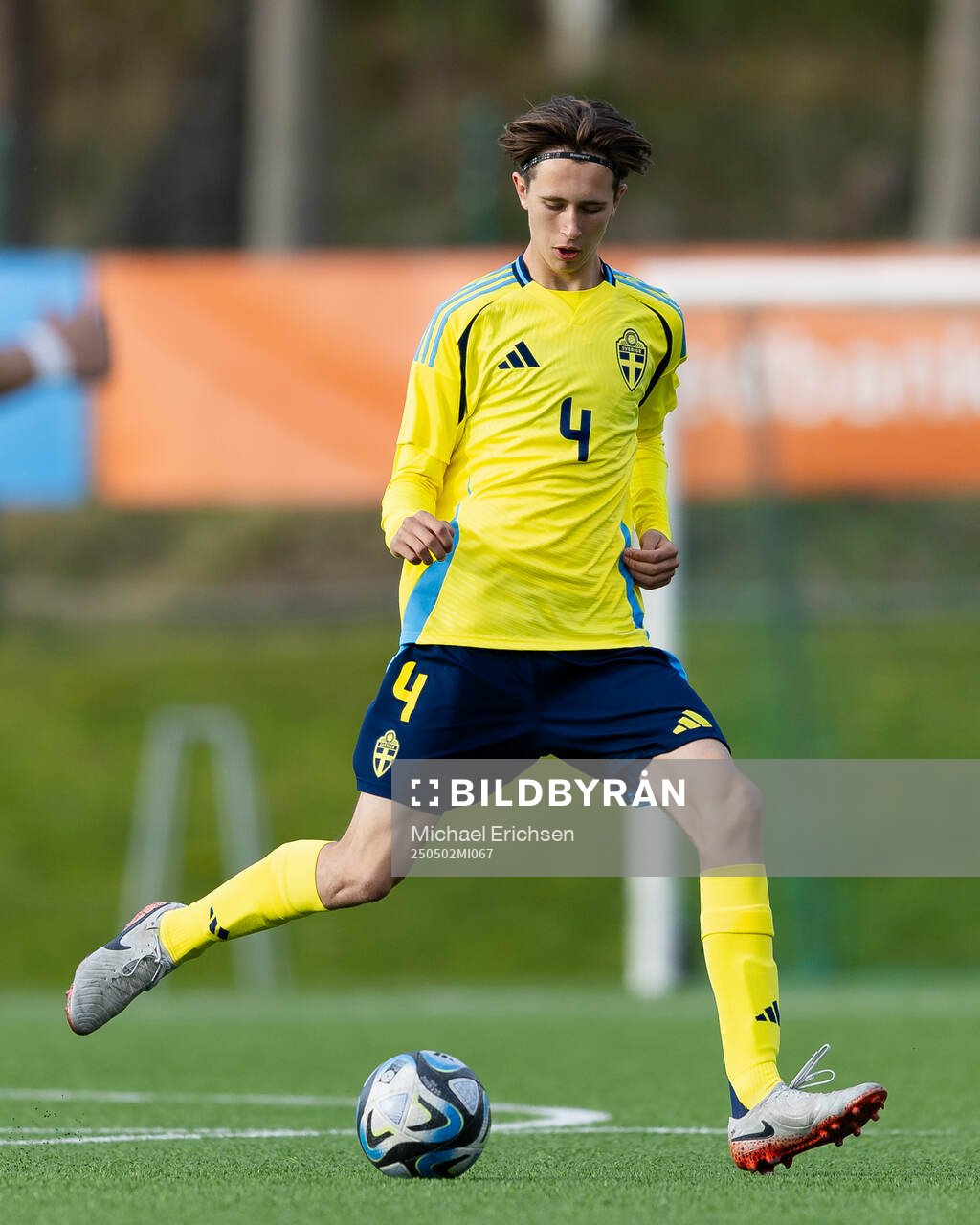 Truls Flodin Furuseth of Sweden during the UEFA Development Tournament between Sweden and Czech Republic on May 2, 2025 in Lysekil.