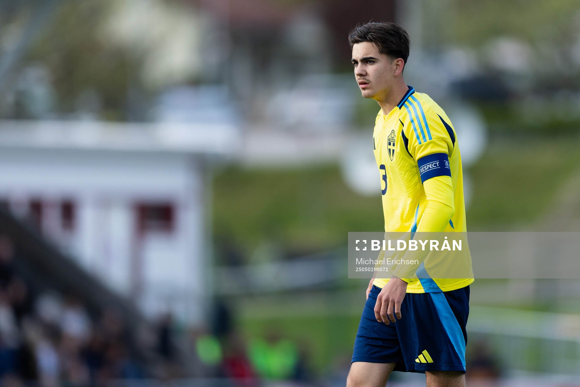 Vicente Ponnert Hidalgo of Sweden during the UEFA Development Tournament between Sweden and Czech Republic on May 2, 2025 in Lysekil.