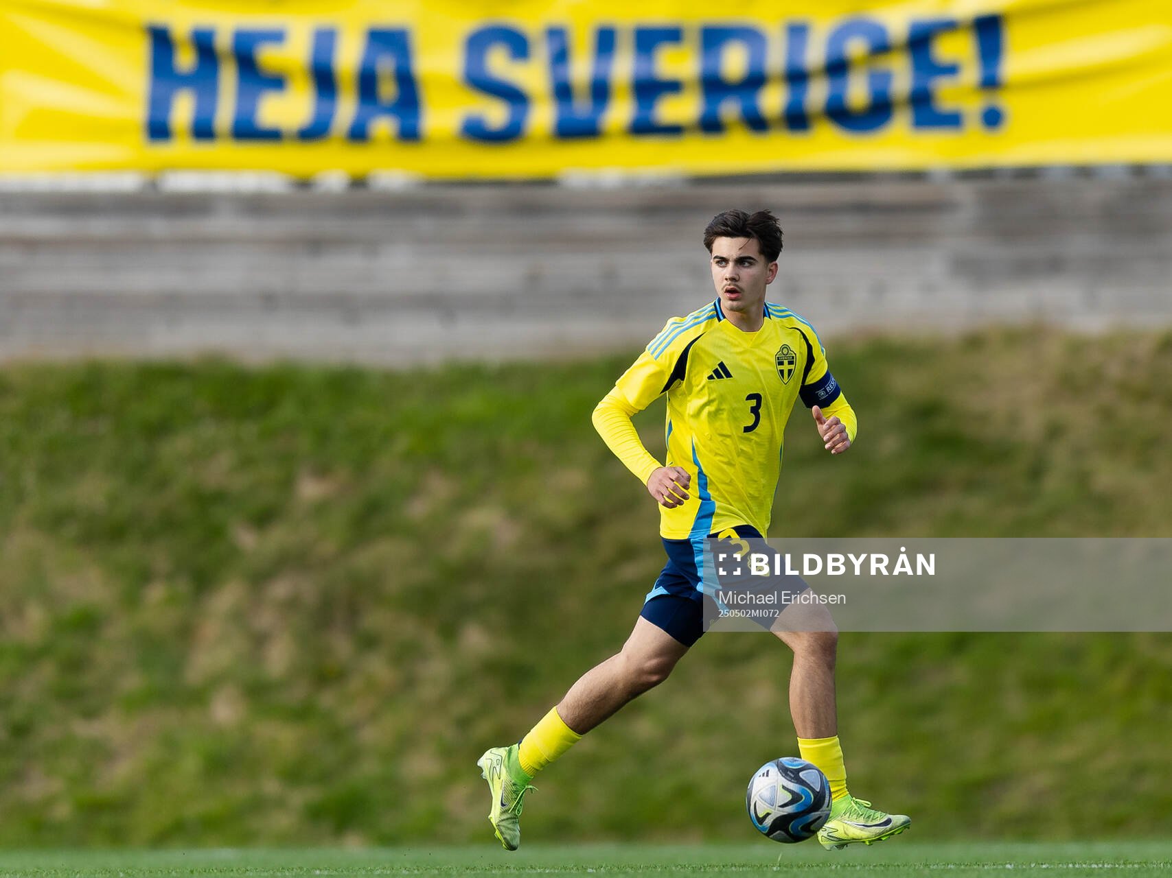 Vicente Ponnert Hidalgo of Sweden during the UEFA Development Tournament between Sweden and Czech Republic on May 2, 2025 in Lysekil.