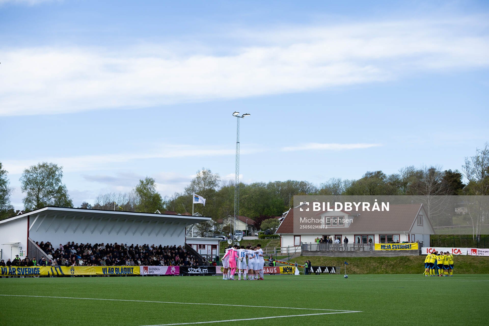 General view of Brastad Arena ahead of the UEFA Development Tournament between Sweden and Czech Republic on May 2, 2025 in Lysekil.