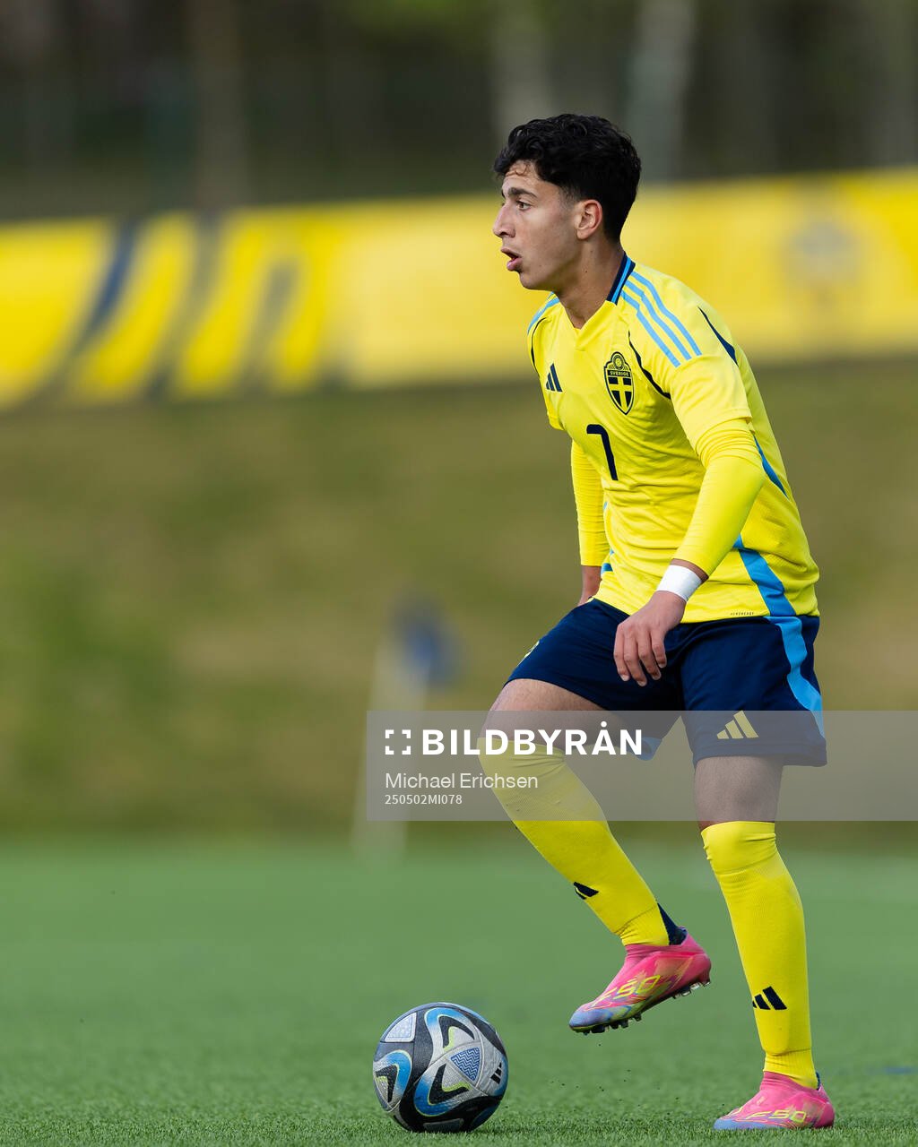 Rayan Bardghji of Sweden during the UEFA Development Tournament between Sweden and Czech Republic on May 2, 2025 in Lysekil.