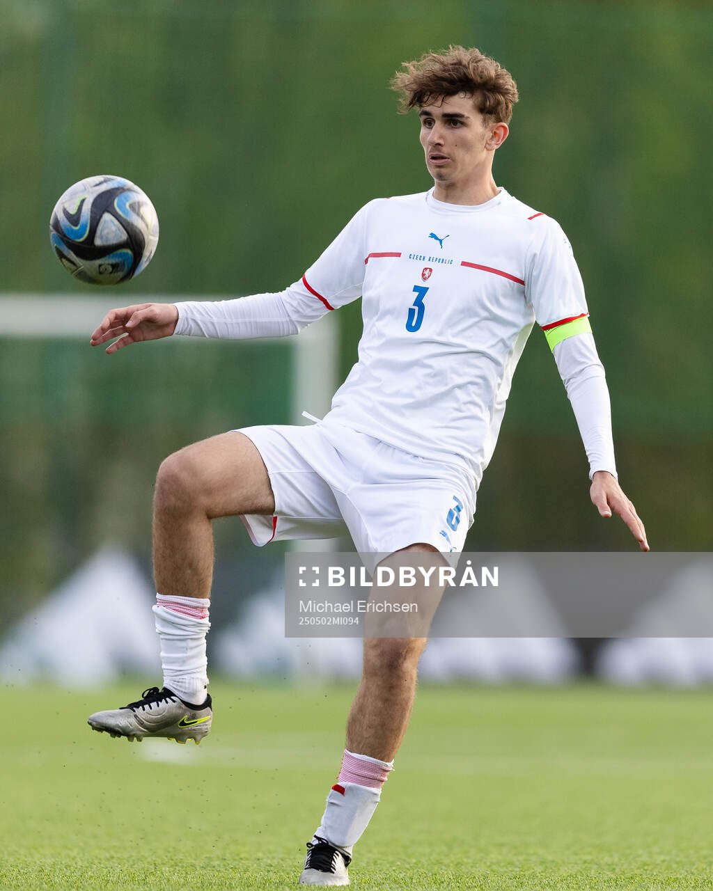 André Thomas Sivok of Czech Republic during the UEFA Development Tournament between Sweden and Czech Republic on May 2, 2025 in Lysekil.