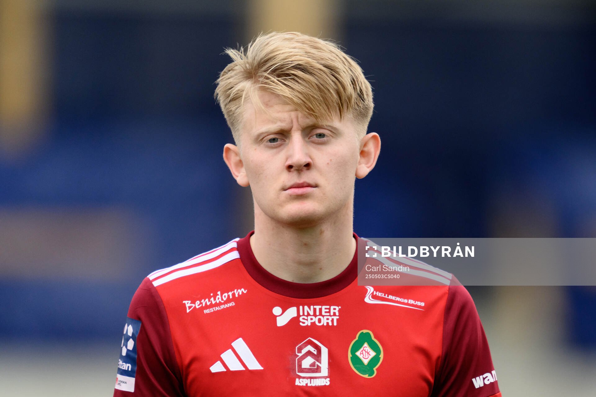 Skövde AIKs Elias Nordström vid lineup