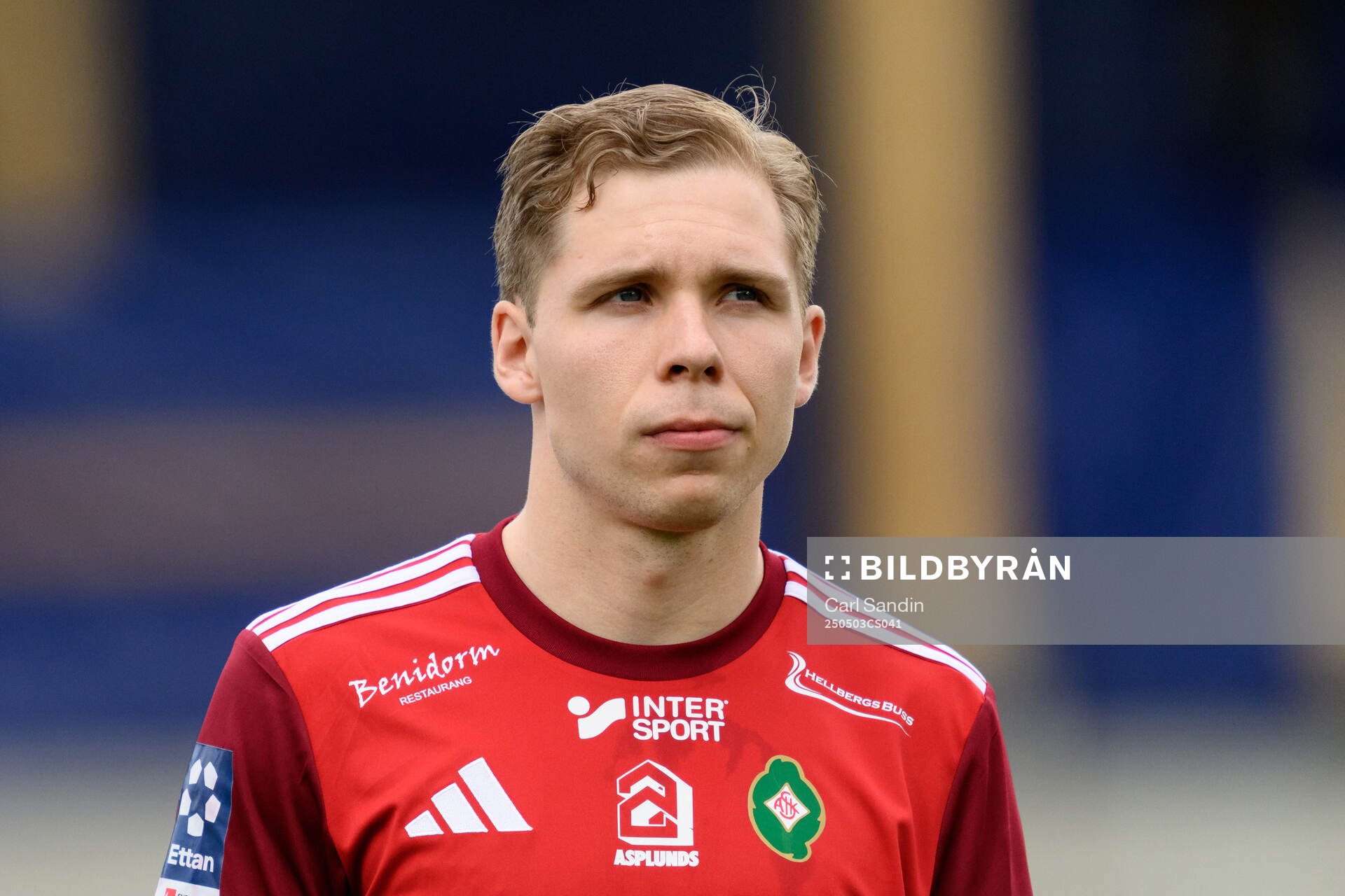 Skövde AIKs Samuel Sörman vid lineup