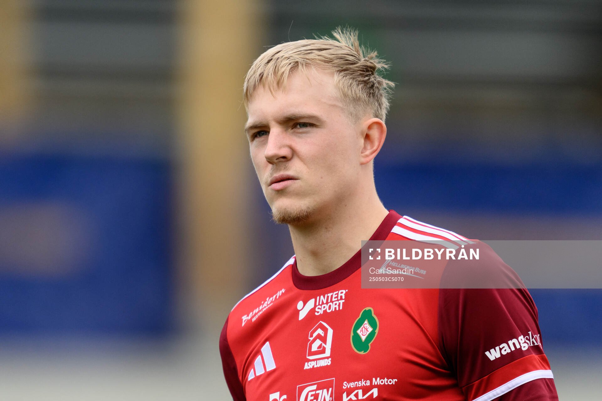 Skövde AIKs Emil Skillermo vid lineup