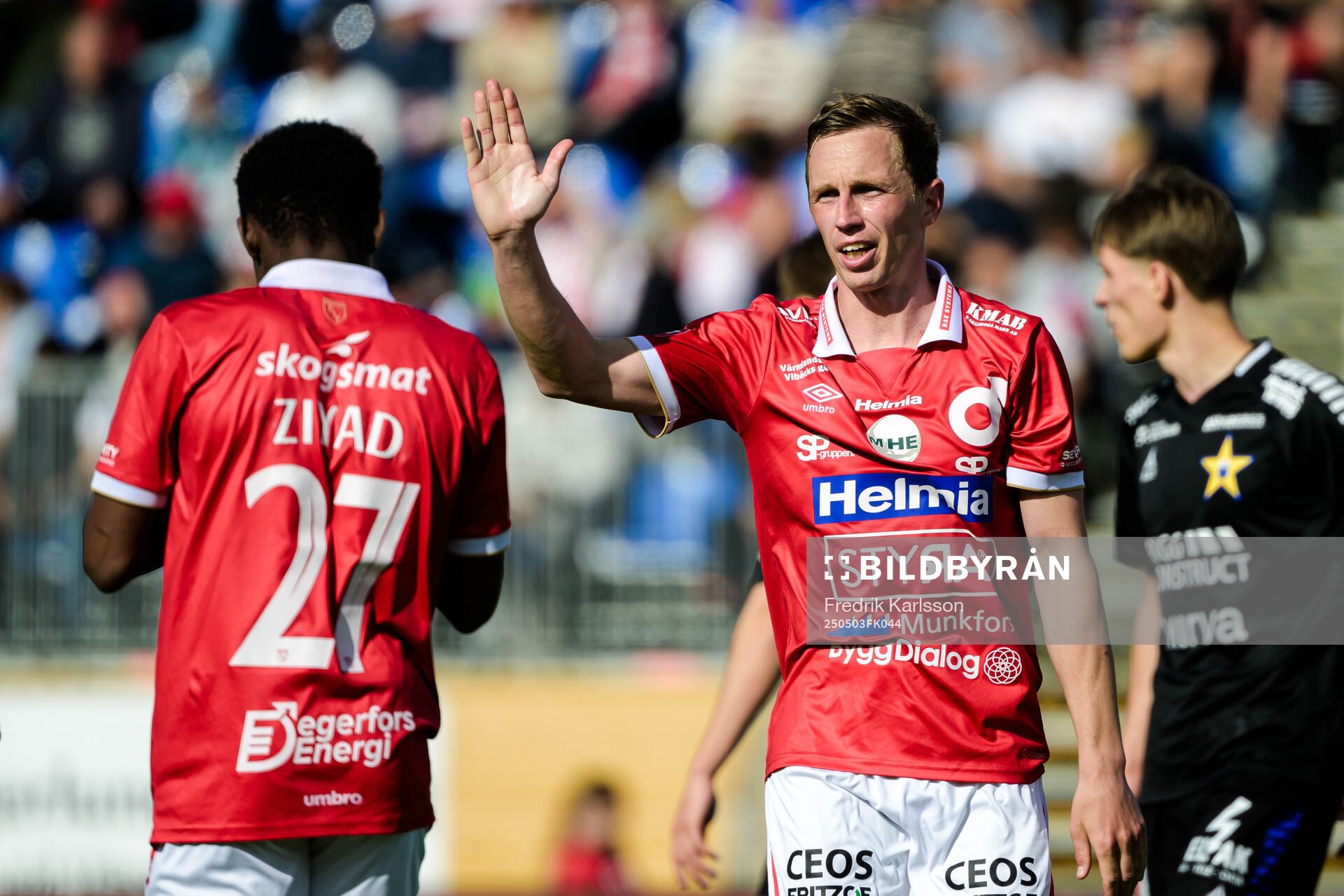 Degerfors Ziyad Salifu och Erik Lindell