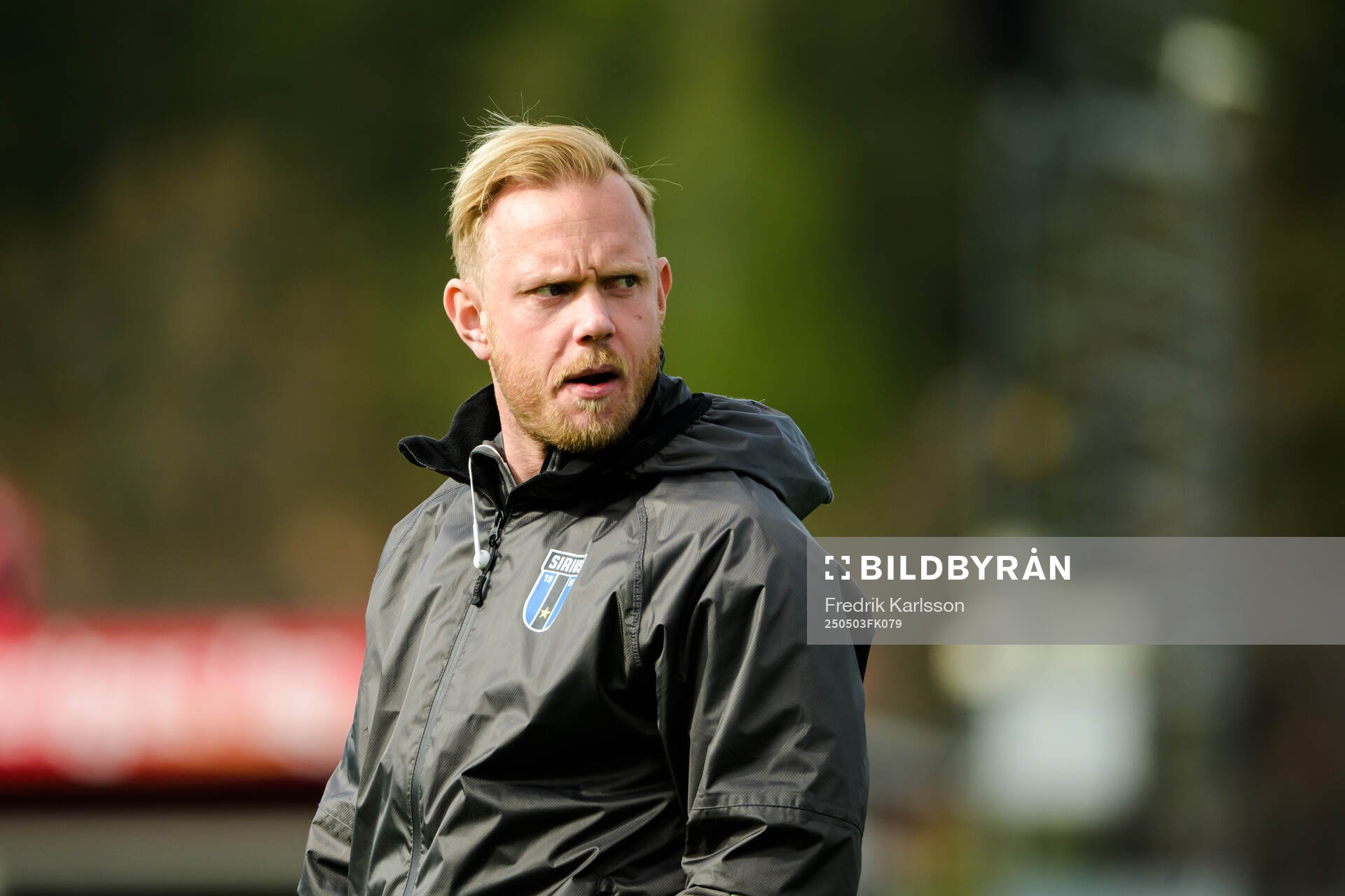 Sirius Max Westerberg under fotbollsmatchen i Allsvenskan mellan Degerfors och Sirius den 3 maj 2025 i Degerfors. 