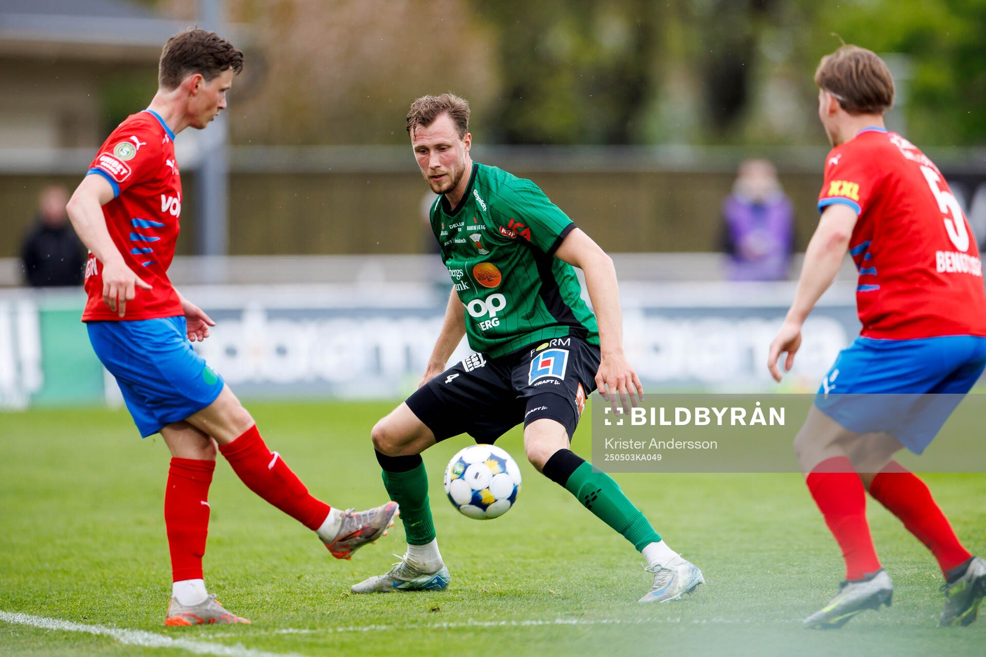 Helsingborgs Max Svensson och Varbergs Niklas Dahlström