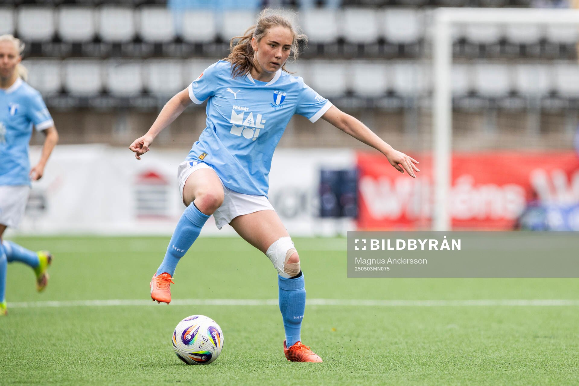 Malmö FFs Matilda Kristell under fotbollsmatchen i Damallsvenskan mellan Linköping och Malmö FF den 3 maj 2025 i Linköping. 