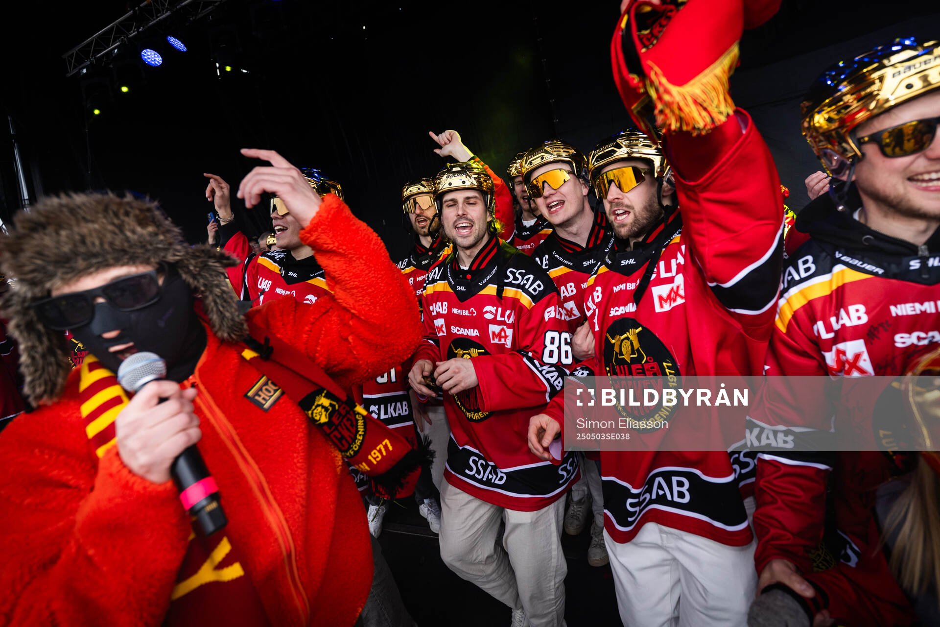Hooja och Luleås spelare jublar