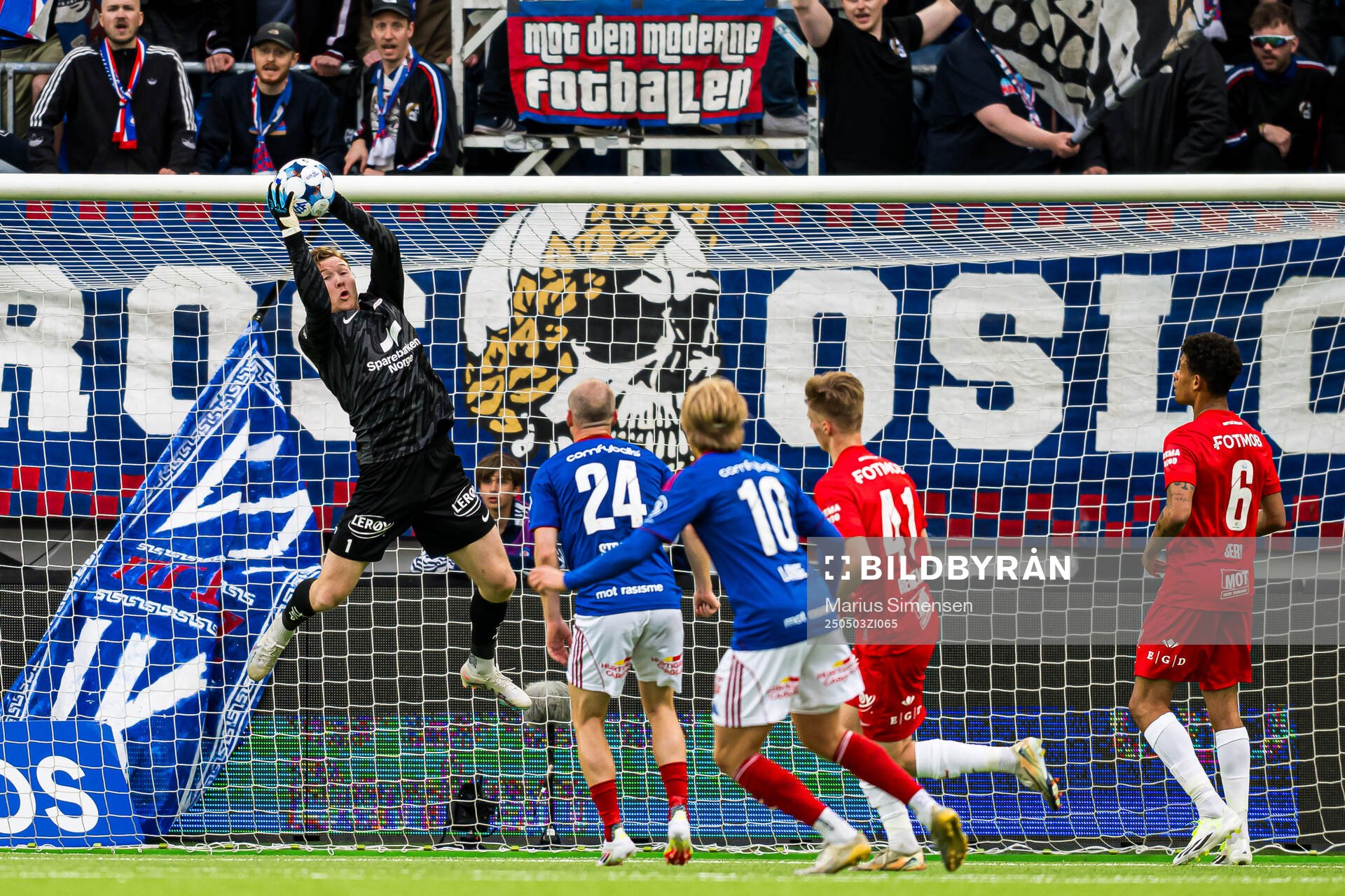 Mathias Dyngeland of Brann during the Eliteserien match between Rosenborg and Molde on May 3, 2025 in Oslo. 
