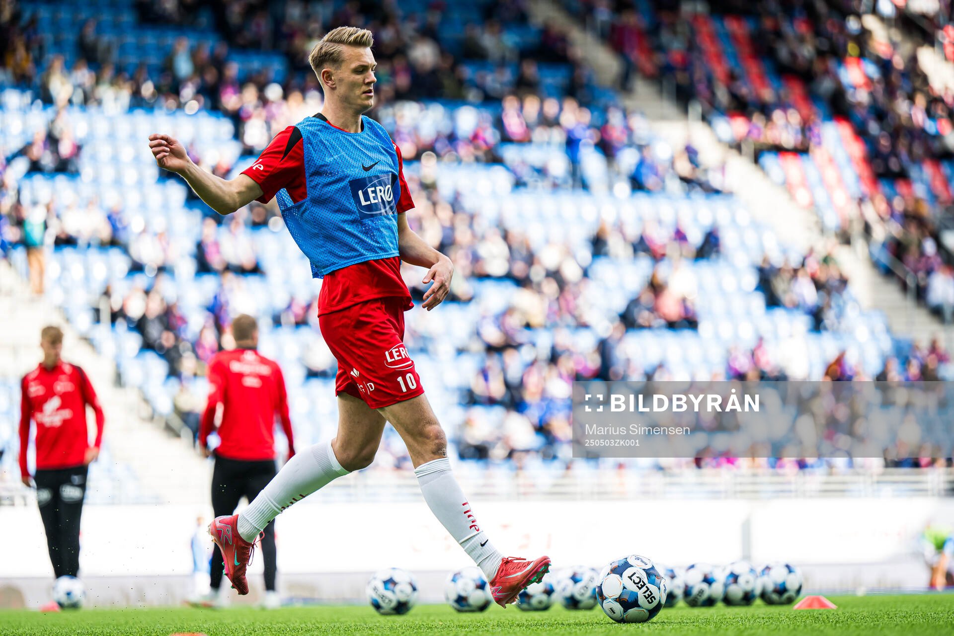 Emil Kornvig of Brann warms up