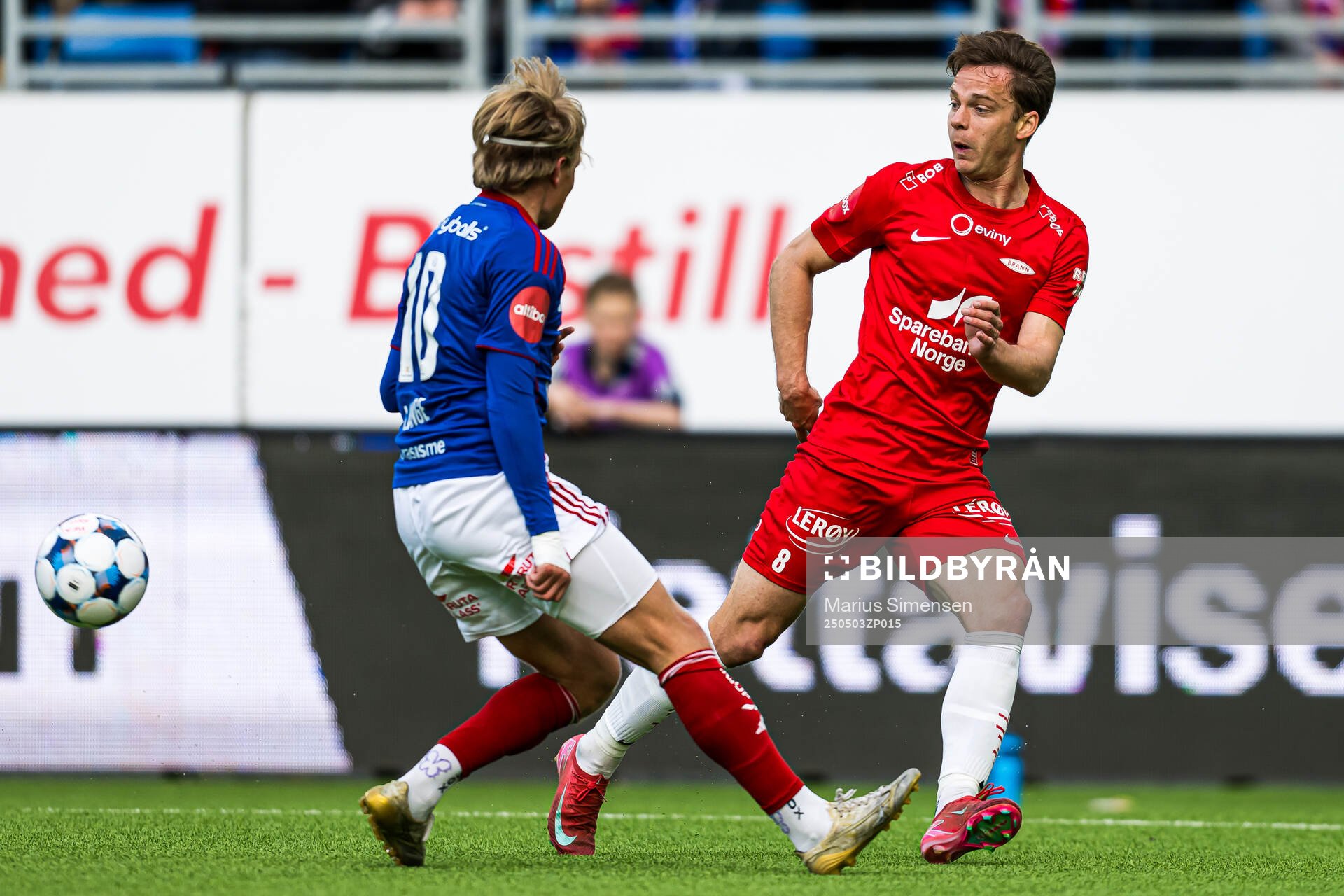 Felix Horn Myhre of Brann during the Eliteserien match between Vålerenga and Brann on May 3, 2025 in Oslo. 
