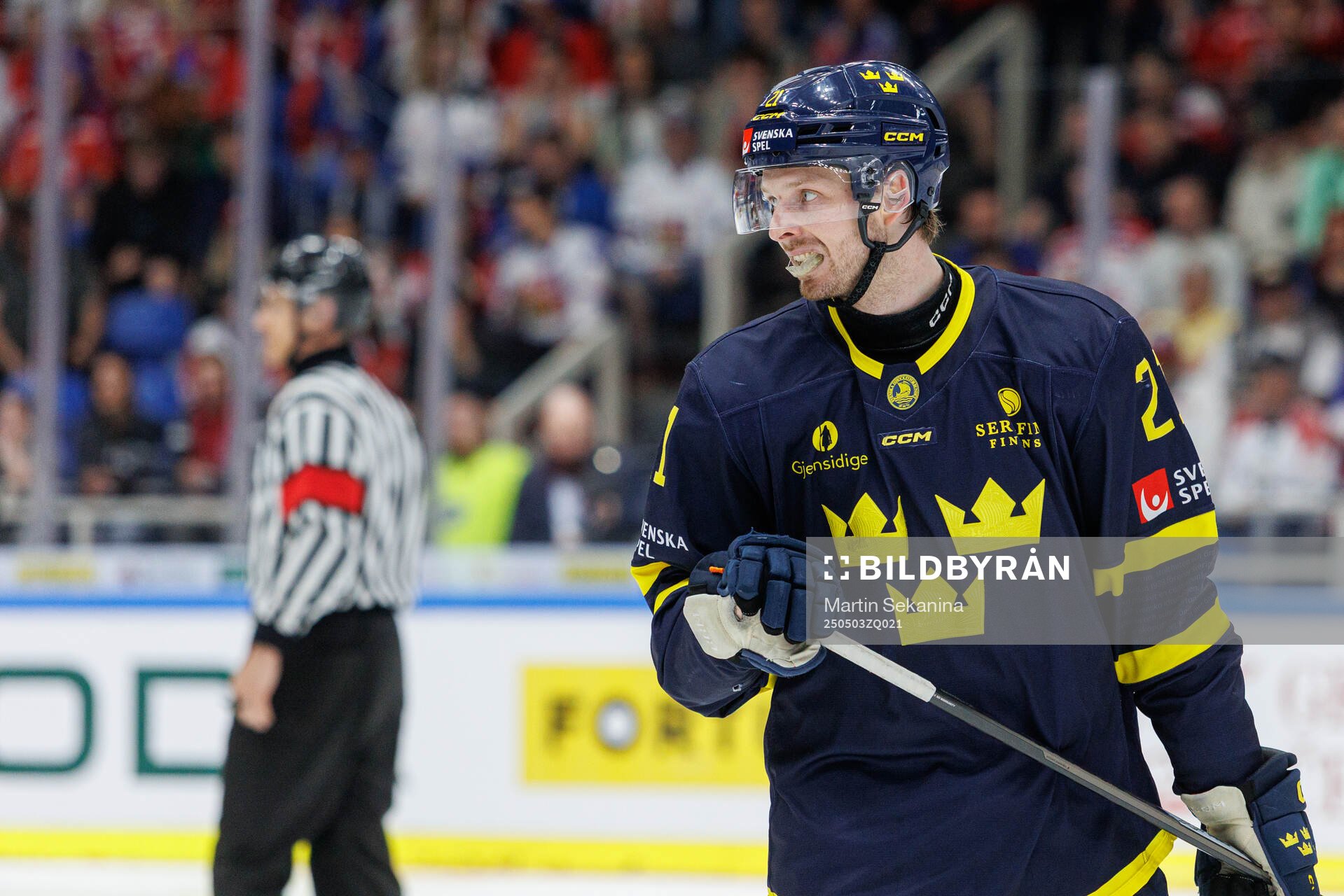 Christoffer Ehn of Sweden looks dejected