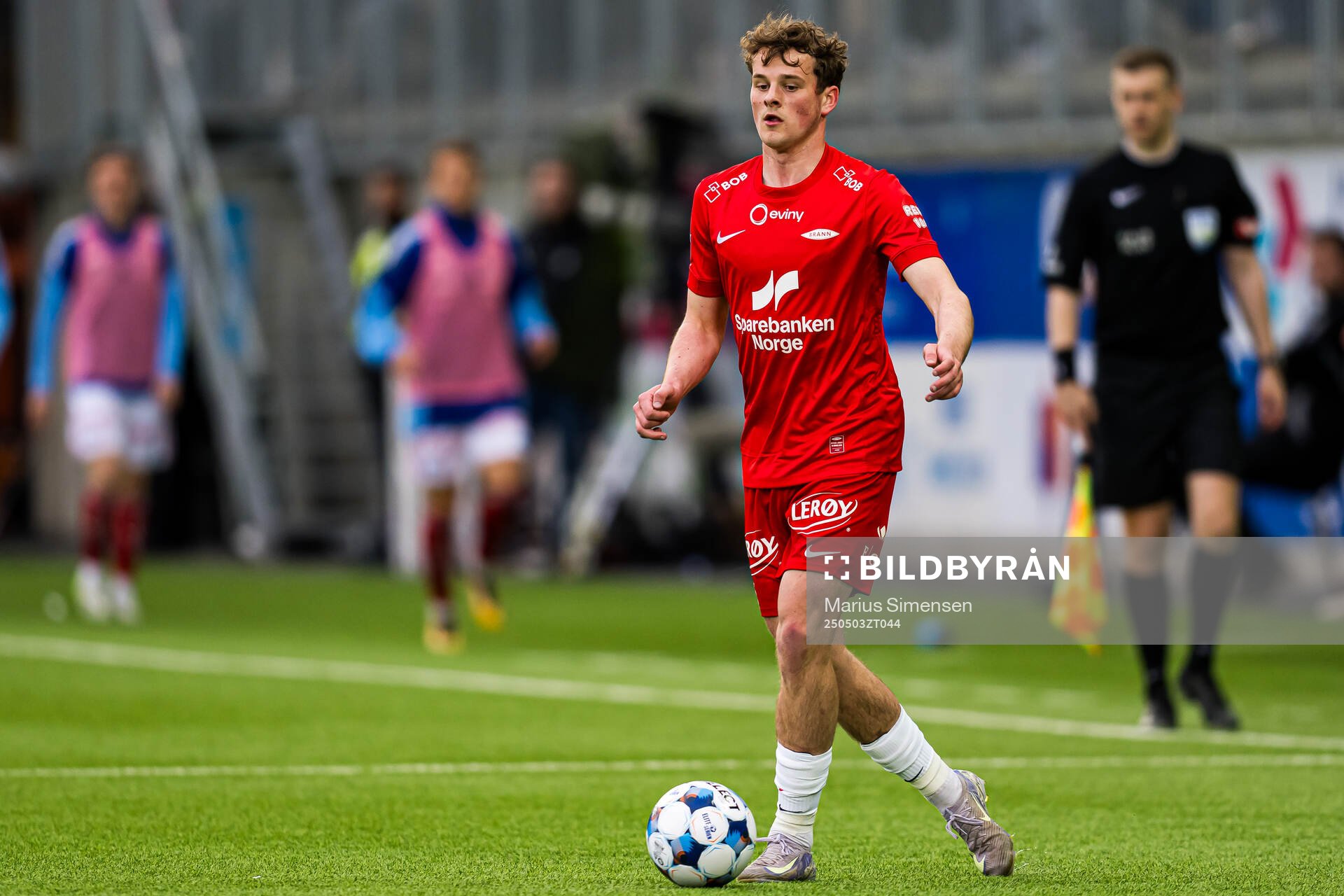 Jonas Tviberg Torsvik of Brann during the Eliteserien match between Vålerenga and Brann on May 3, 2025 in Oslo. 

