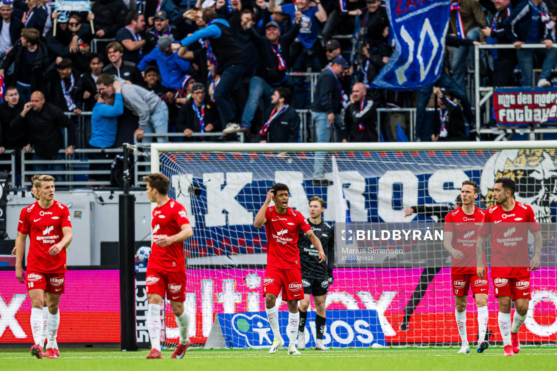 Japhet Sery Larsen of Brann looks dejected