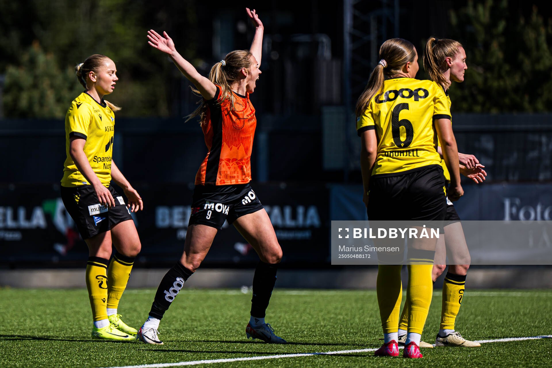 Marie Myhrvold Seim of Åsane celebrates