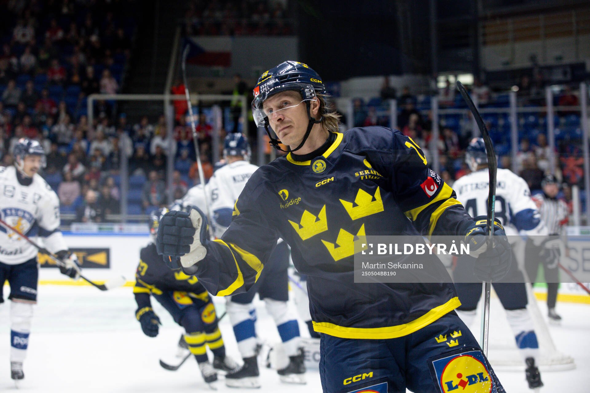Marcus Sörensen of Sweden celebrates