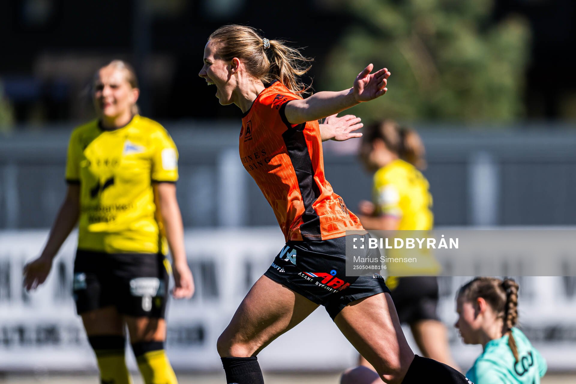 Marie Myhrvold Seim of Åsane celebrates