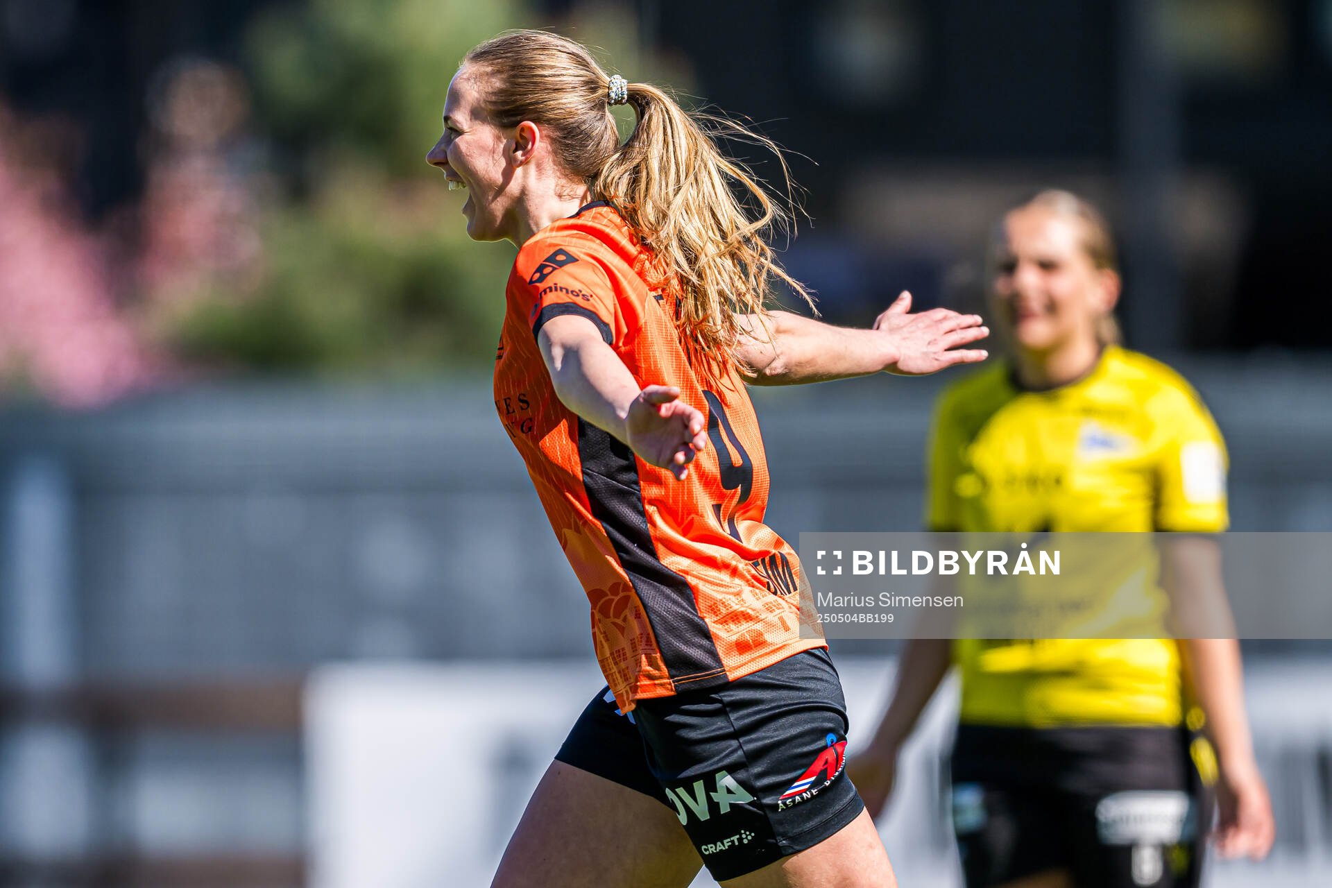 Marie Myhrvold Seim of Åsane celebrates