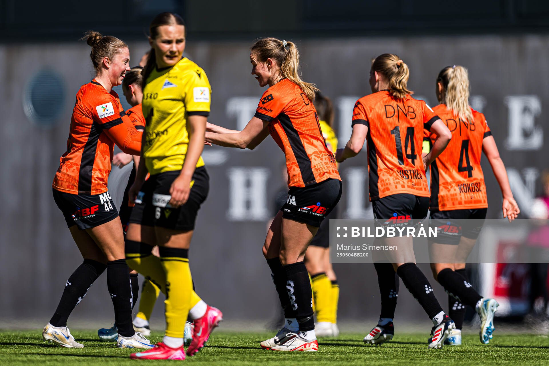 Marie Myhrvold Seim of Åsane celebrates