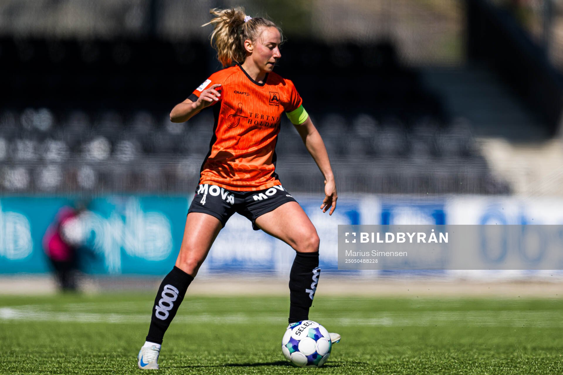 Milena Kokosz of Åsane during the 1. division football match between Åsane and Start on May 4, 2025 in Bergen.