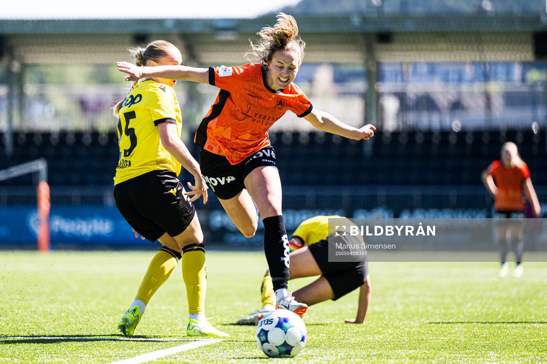 Marie Myhrvold Seim of Åsane during the 1. division football match between Åsane and Start on May 4, 2025 in Bergen.