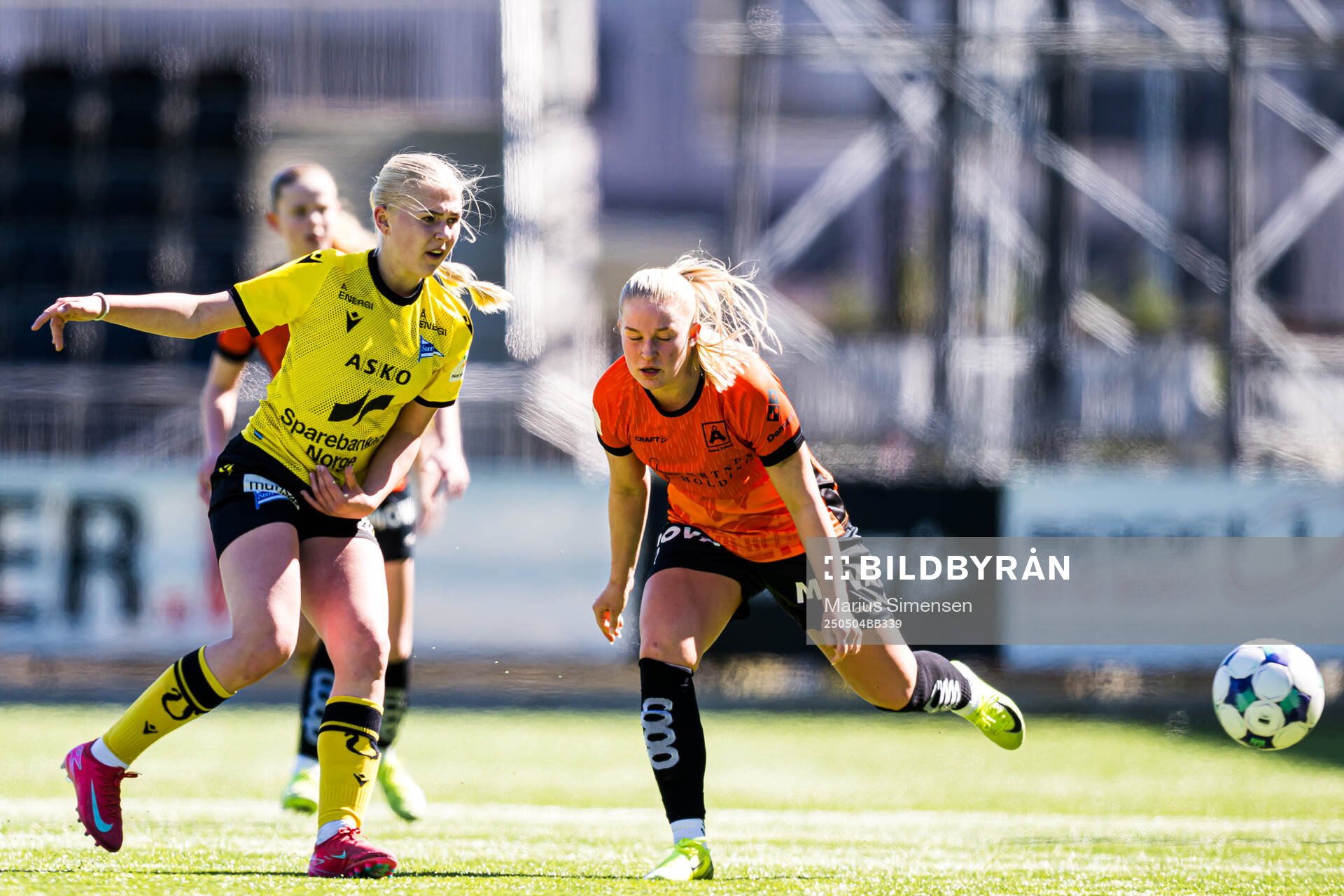 Marion Glatved-Prahl Myrvold of Start during the 1. division football match between Åsane and Start on May 4, 2025 in Bergen.