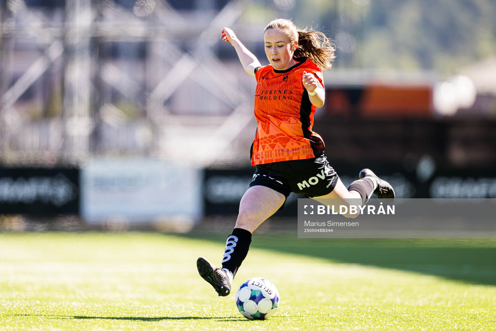 Sarah Haaland of Åsane during the 1. division football match between Åsane and Start on May 4, 2025 in Bergen.