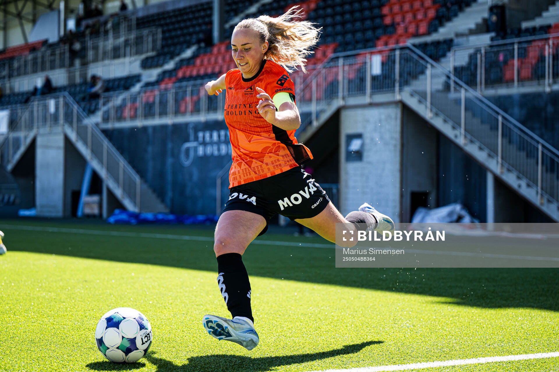 Milena Kokosz of Åsane during the 1. division football match between Åsane and Start on May 4, 2025 in Bergen.