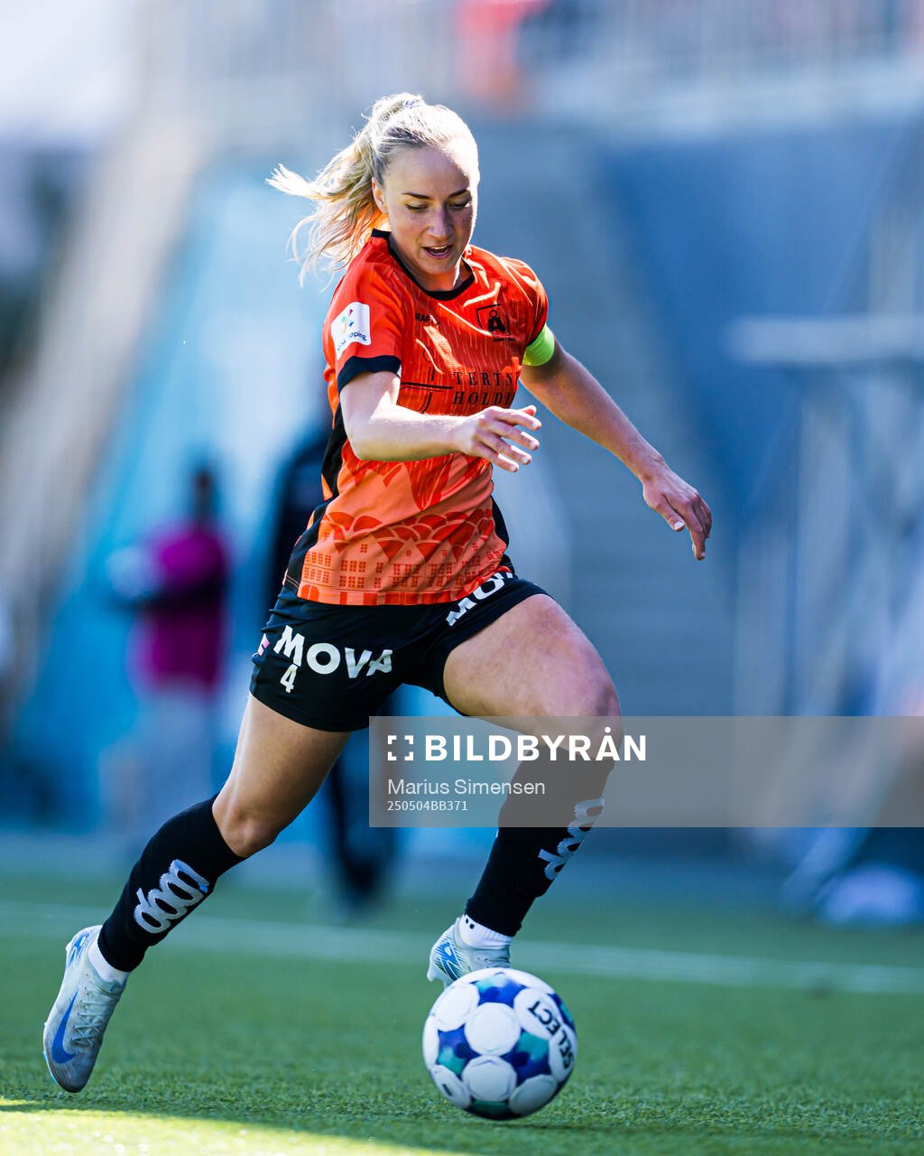 Milena Kokosz of Åsane during the 1. division football match between Åsane and Start on May 4, 2025 in Bergen.