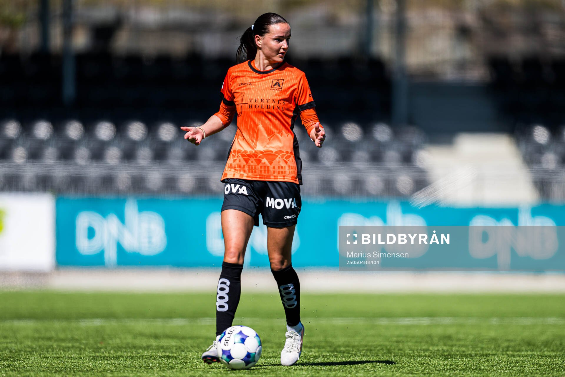 Dina Fosso Dale of Åsane during the 1. division football match between Åsane and Start on May 4, 2025 in Bergen.
