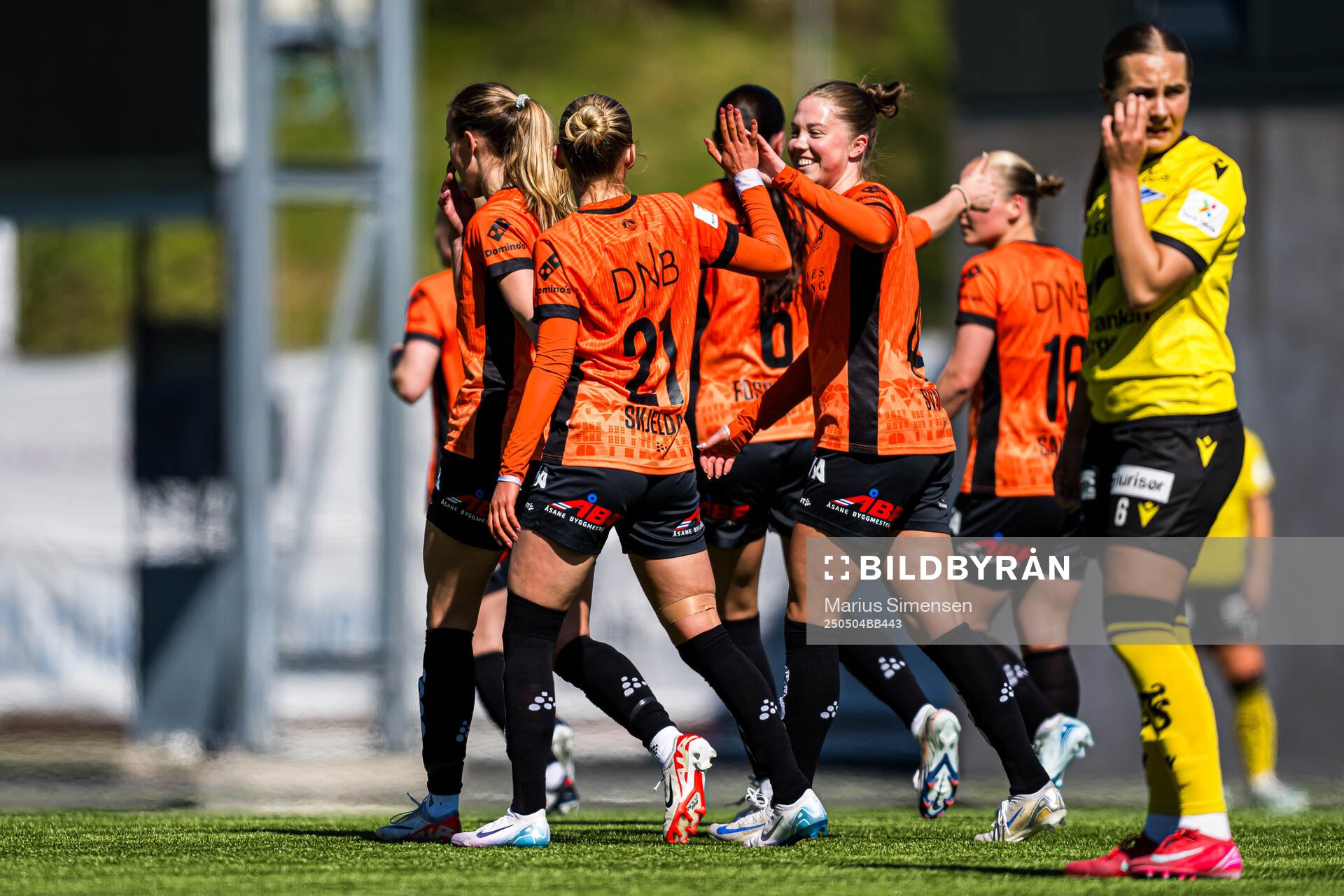 Marie Myhrvold Seim of Åsane celebrates