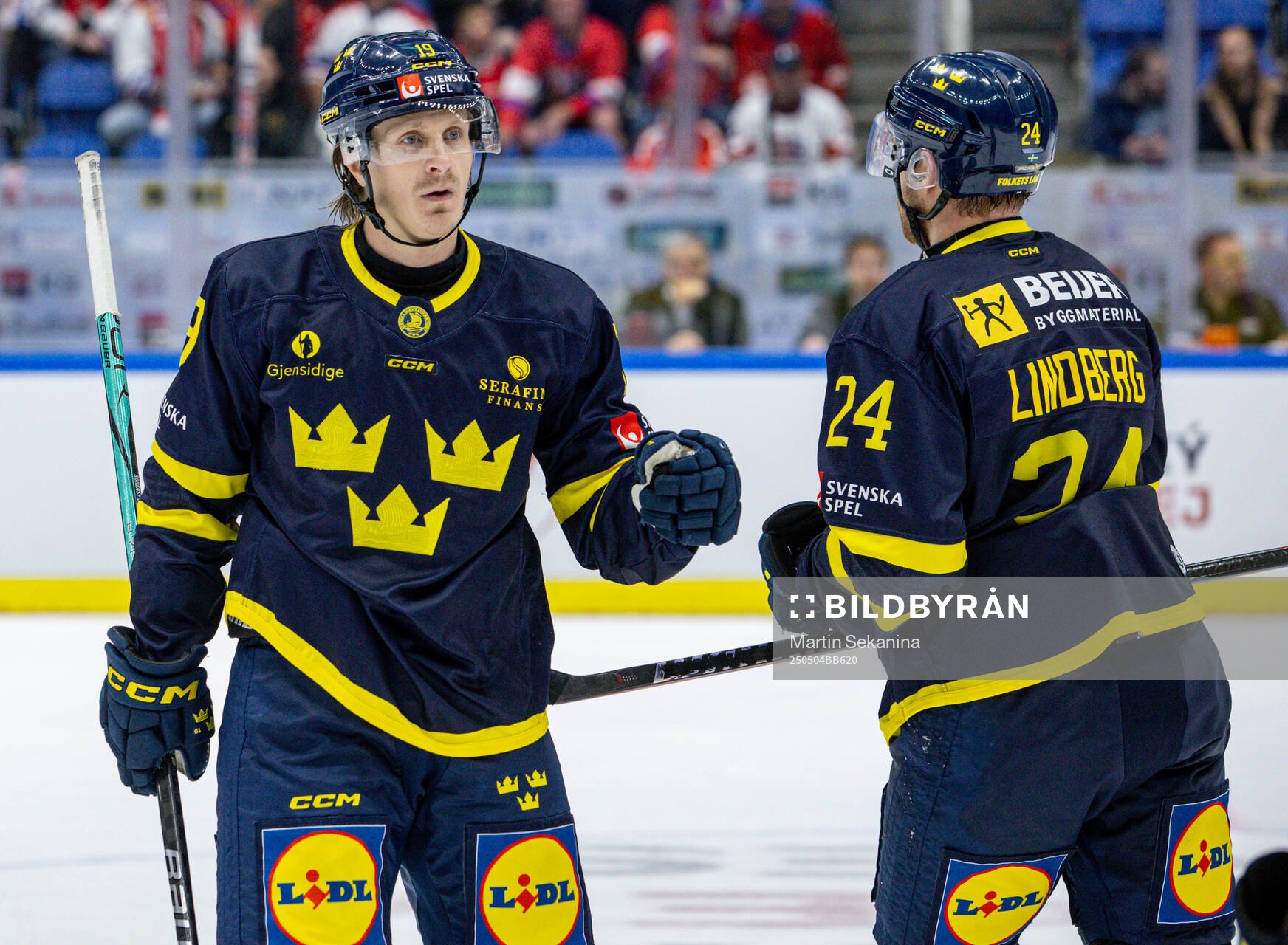 Marcus Sörensen and Oscar Lindberg of Sweden