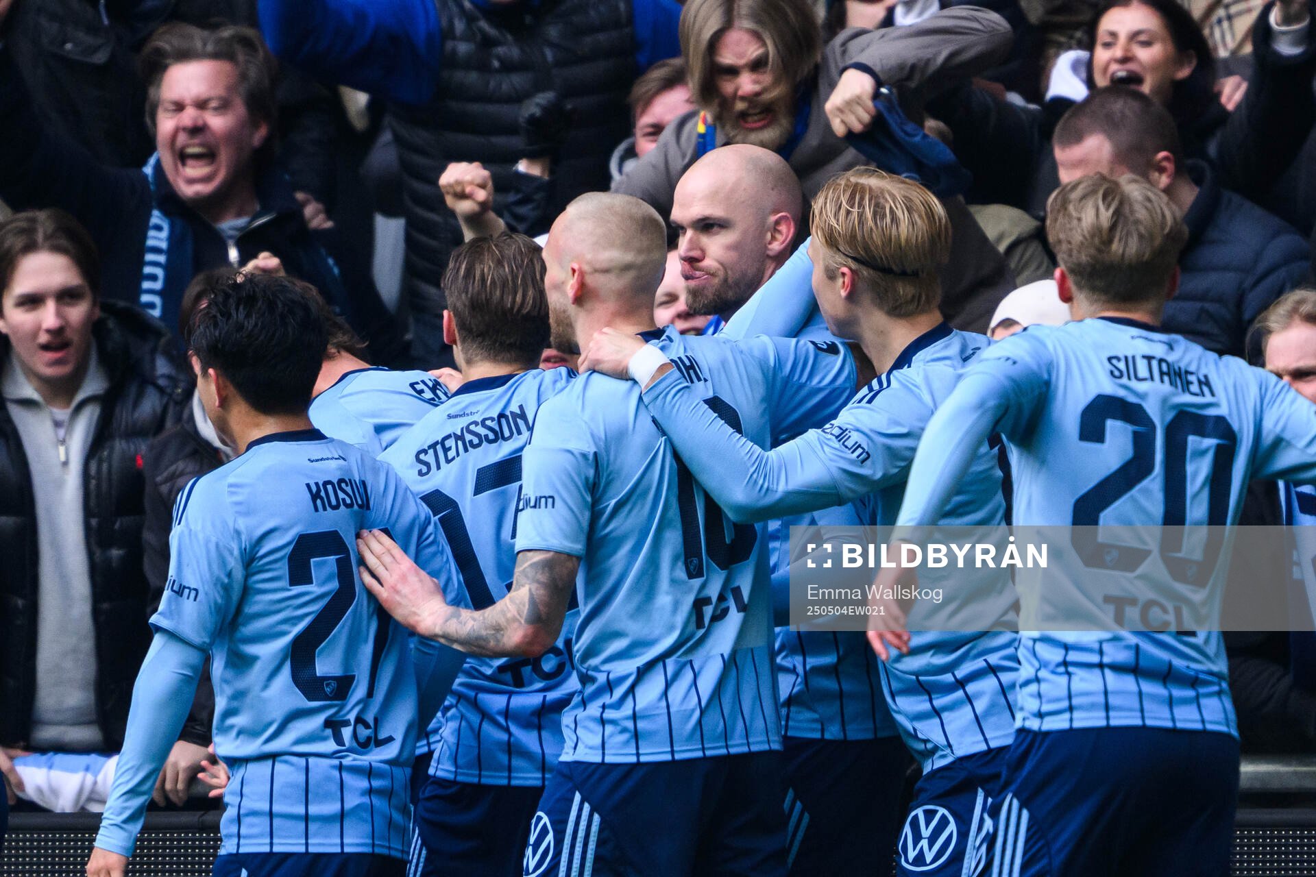 Djurgårdens Marcus Danielson jublar