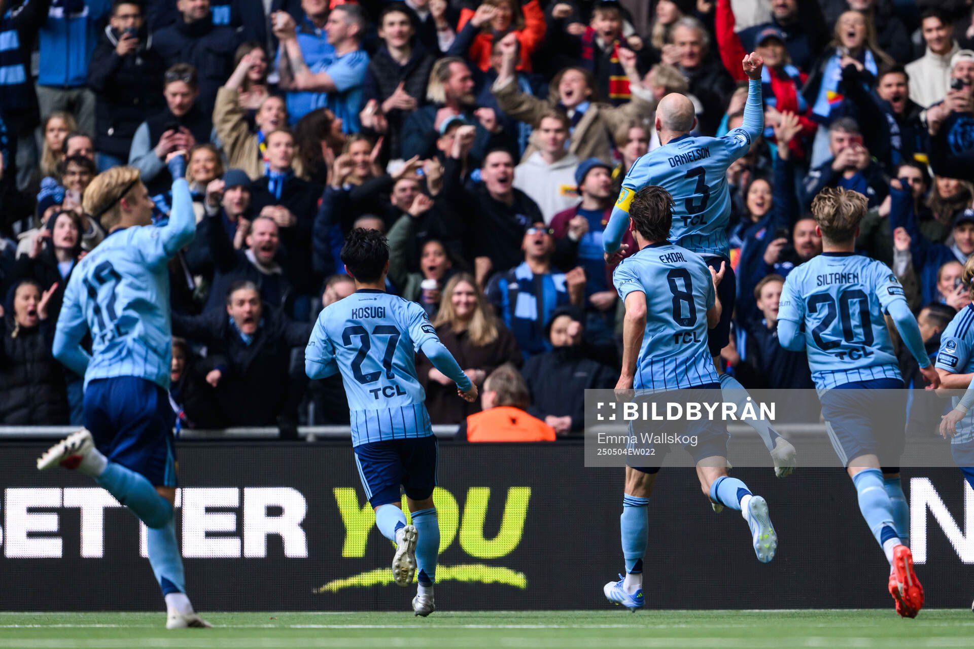 Djurgårdens Marcus Danielson jublar