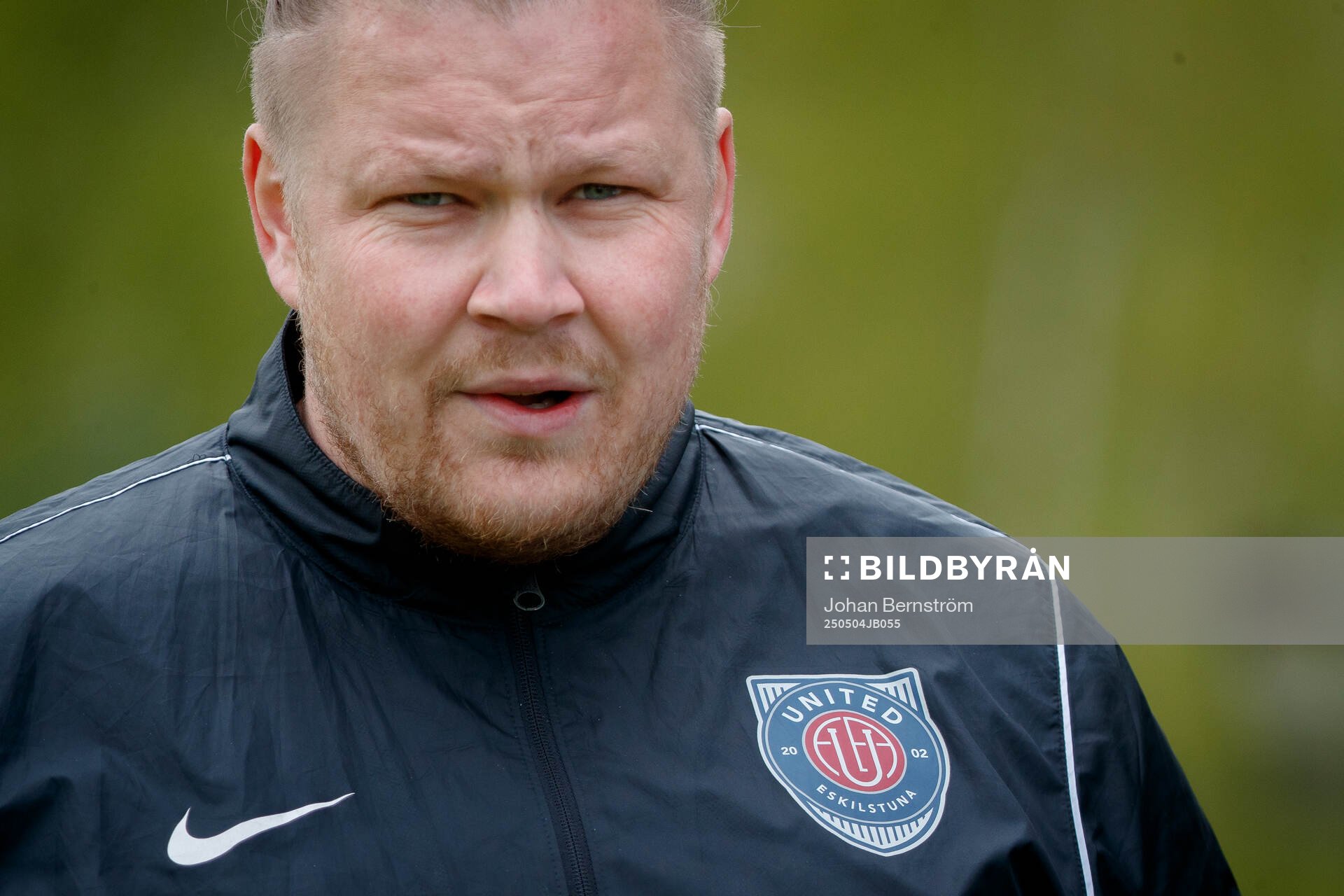 Eskilstuna Uniteds tränare Anton Olsson
