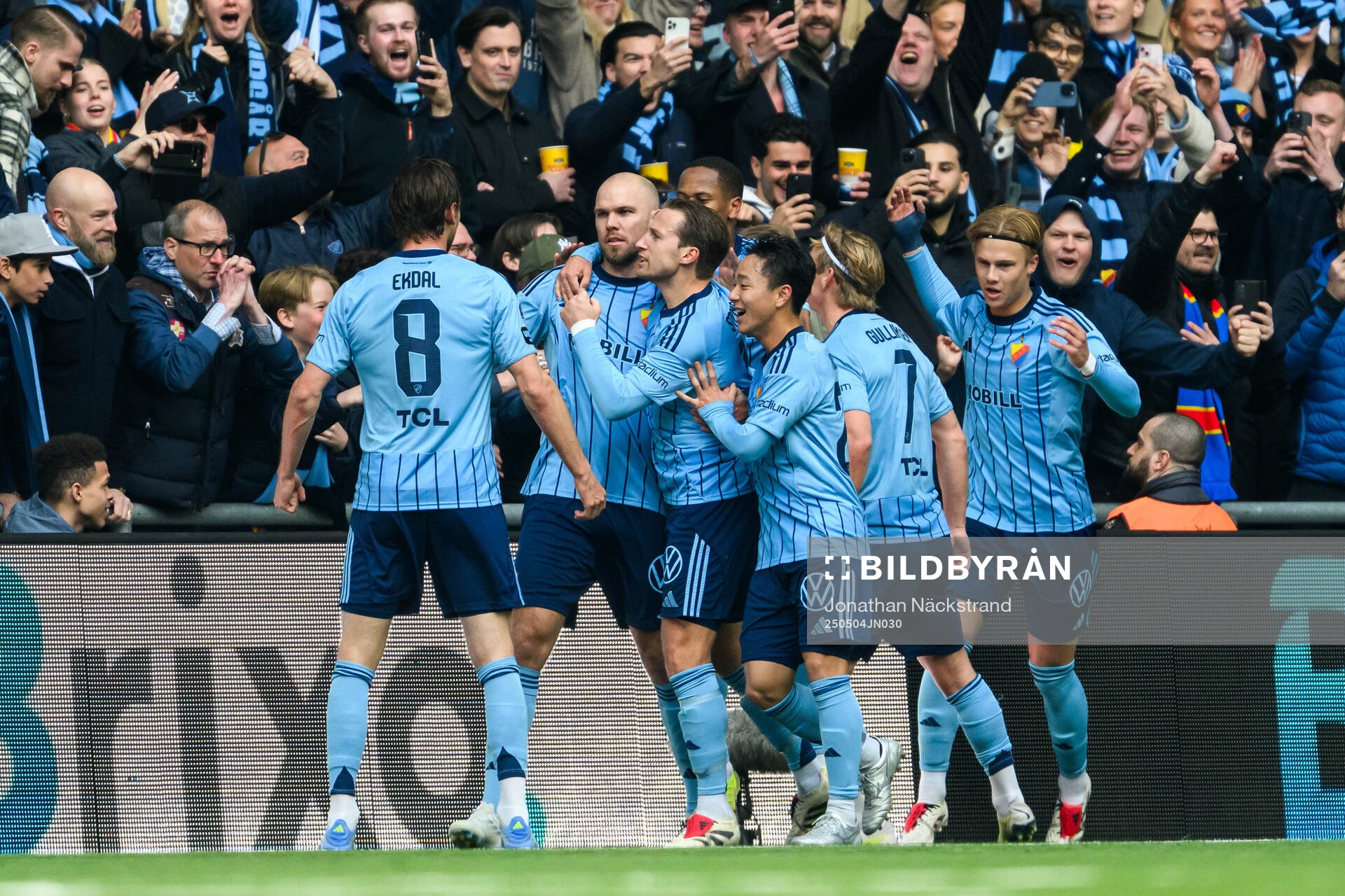Djurgårdens Marcus Danielson jublar