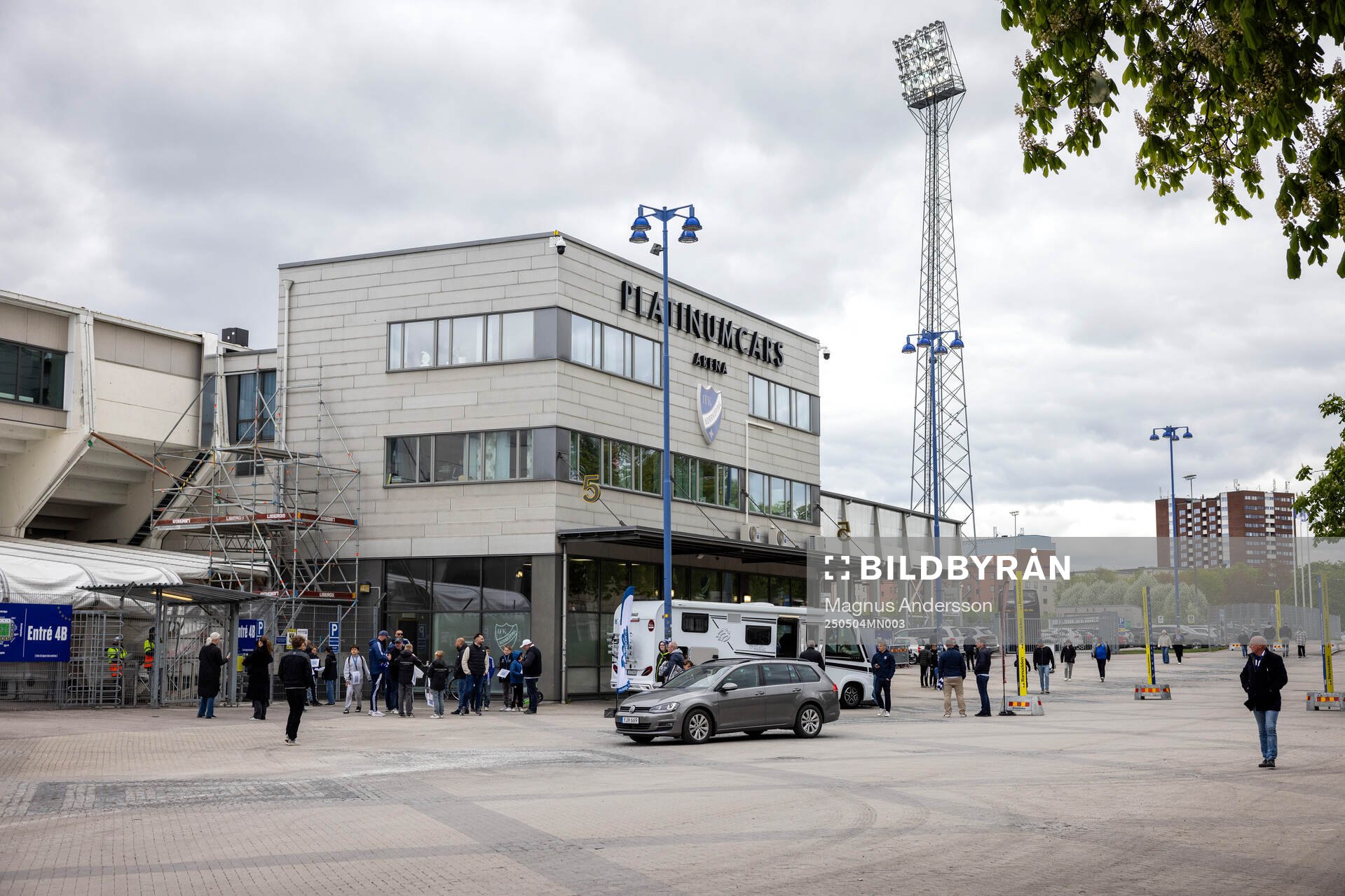 Exteriör vy av Platinumcars Arena