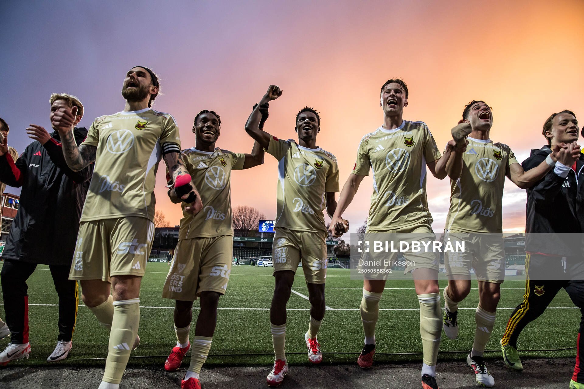 Under fotbollsmatchen i Superettan mellan Brage och