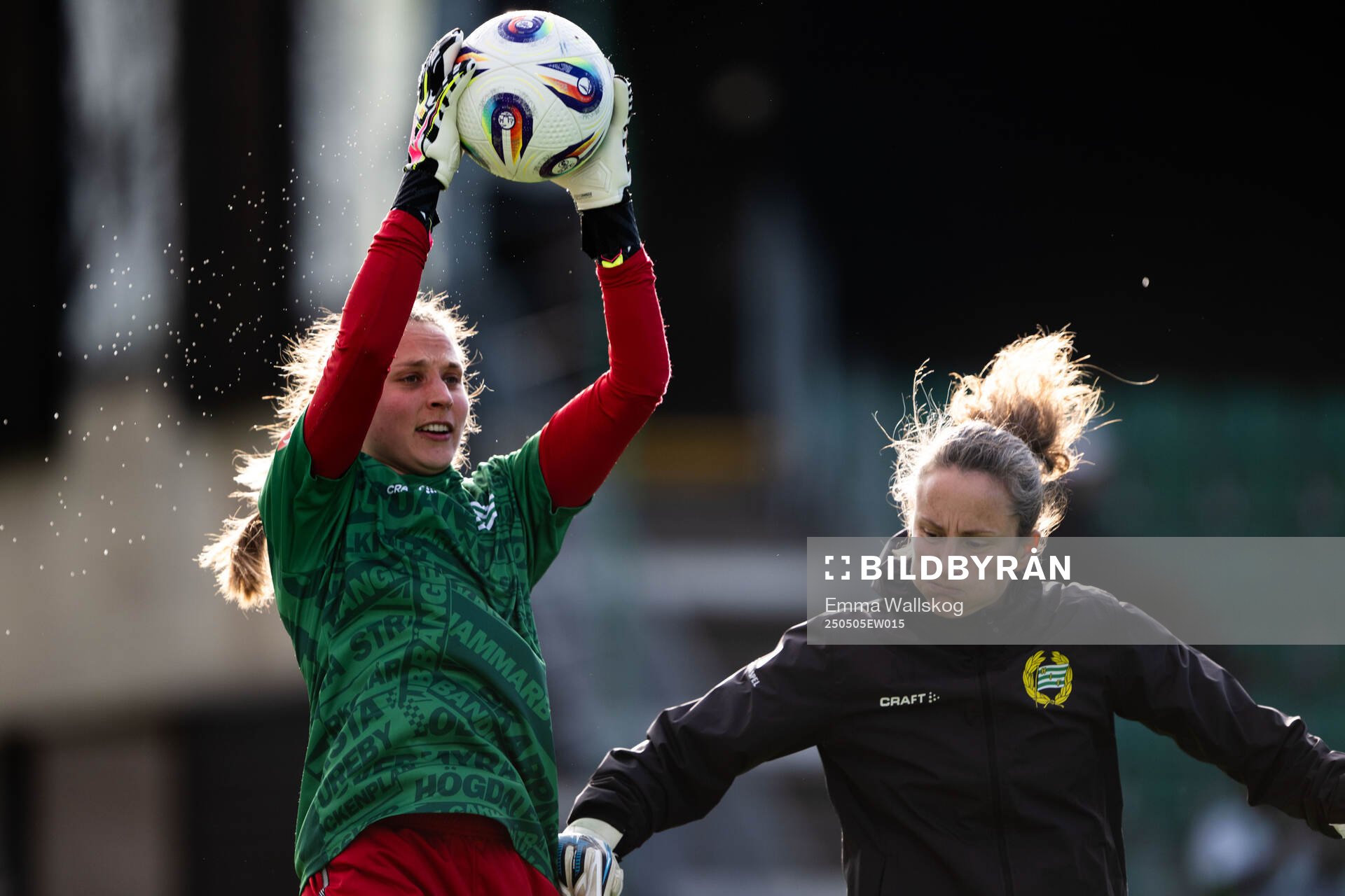 Hammarbys målvakt Anna Tamminen och målvaktstränare