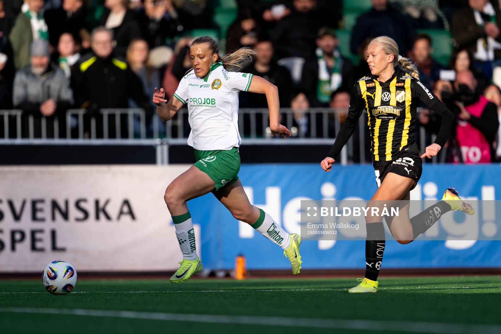 Hammarbys Smilla Holmberg och Häckens Lisa Löwing