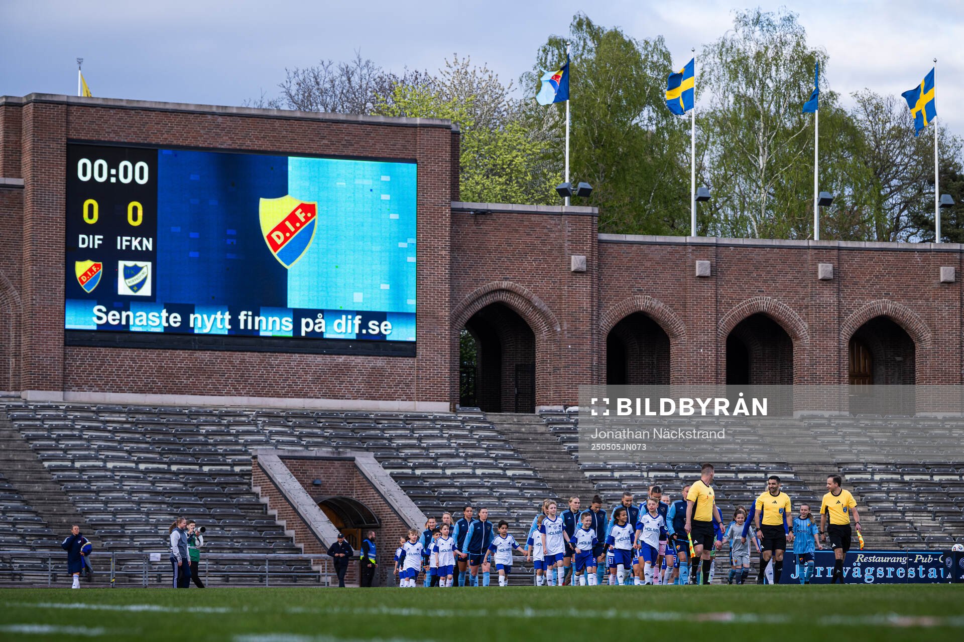 Djurgårdens och IFK Norrköpings spelare