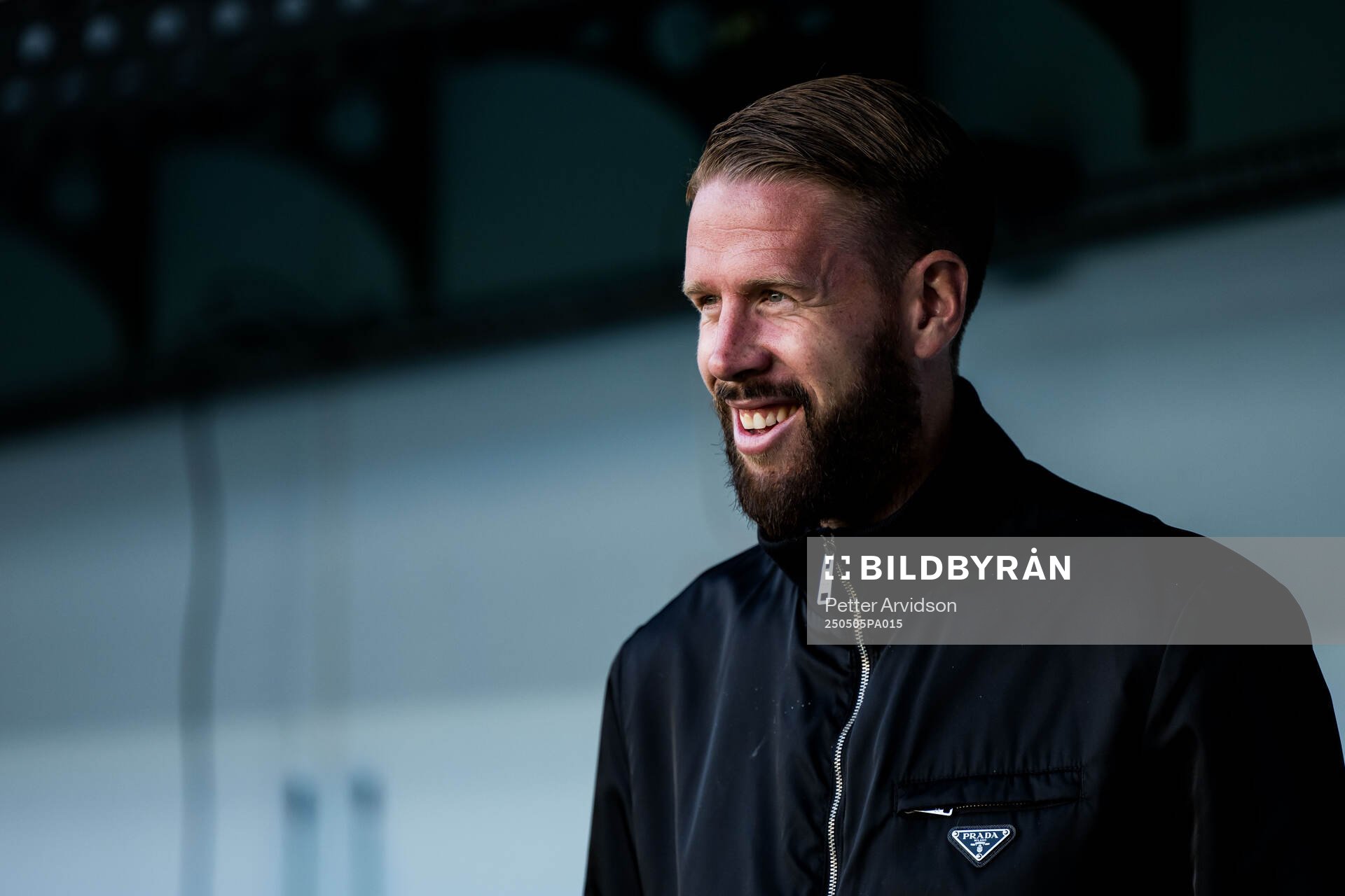 Malmö FFs Pontus Jansson inför fotbollsmatchen i Allsvenskan mellan Malmö FF och Brommapojkarna den 5 maj 2025 i Malmö. 