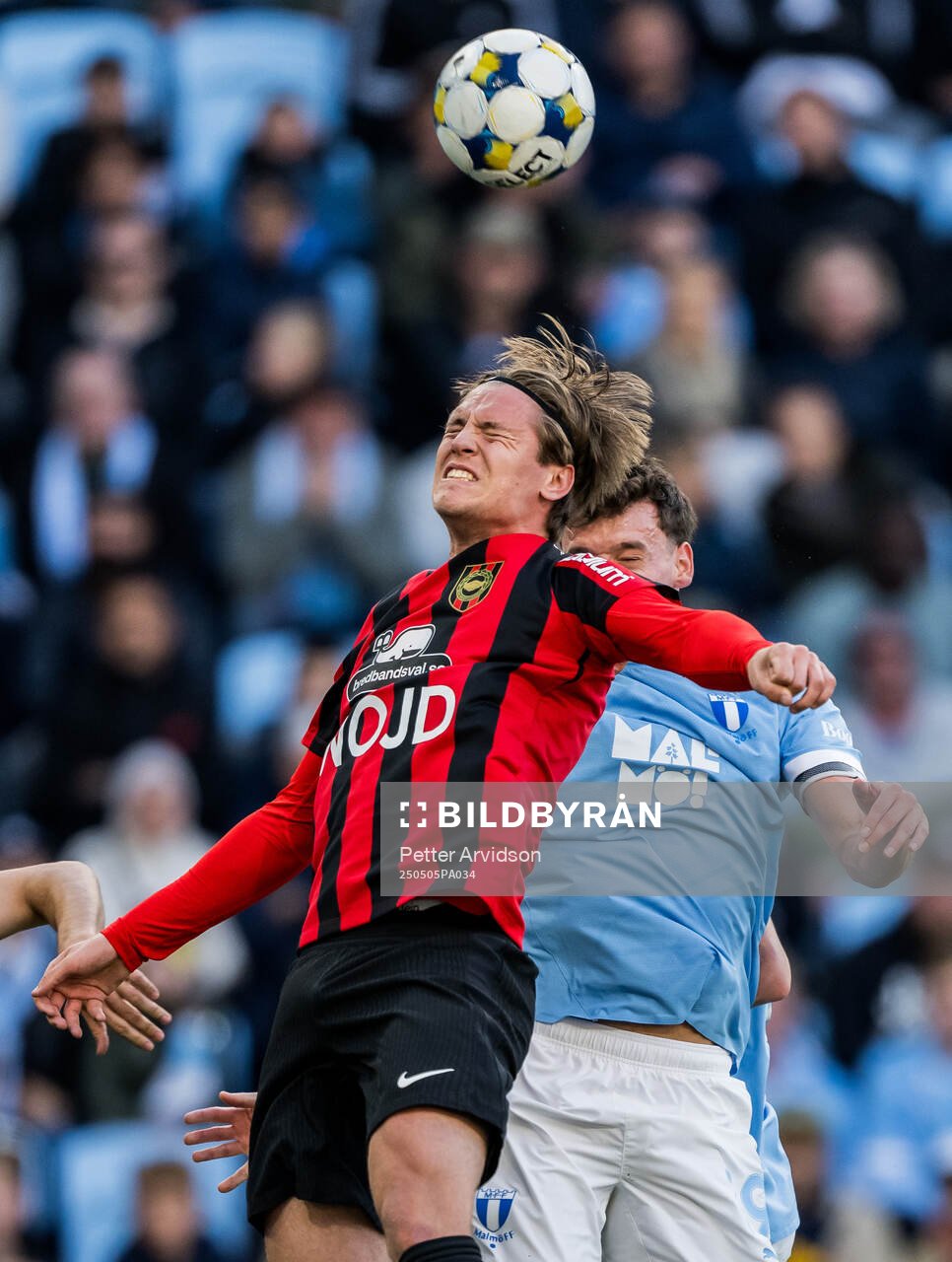 Brommapojkarnas Oliver Zandén och Malmö FFs Colin Rösler