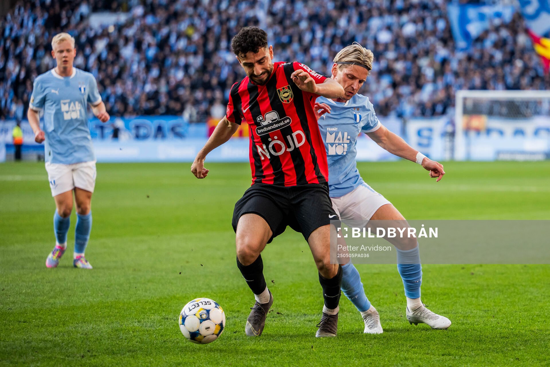 Brommapojkarnas Daleho Irandust och Malmö FFs Jens Stryger