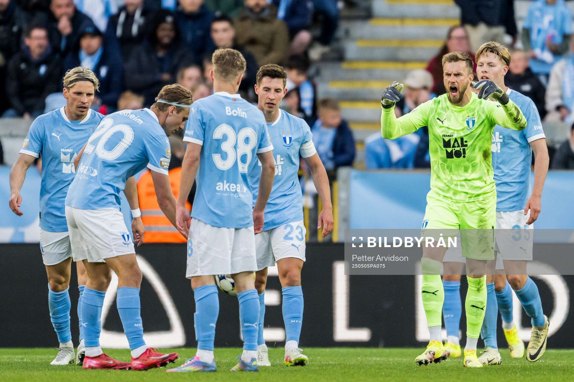 Malmö FFs Lasse Berg Johnsen, Ricardo Friedrich och Nils