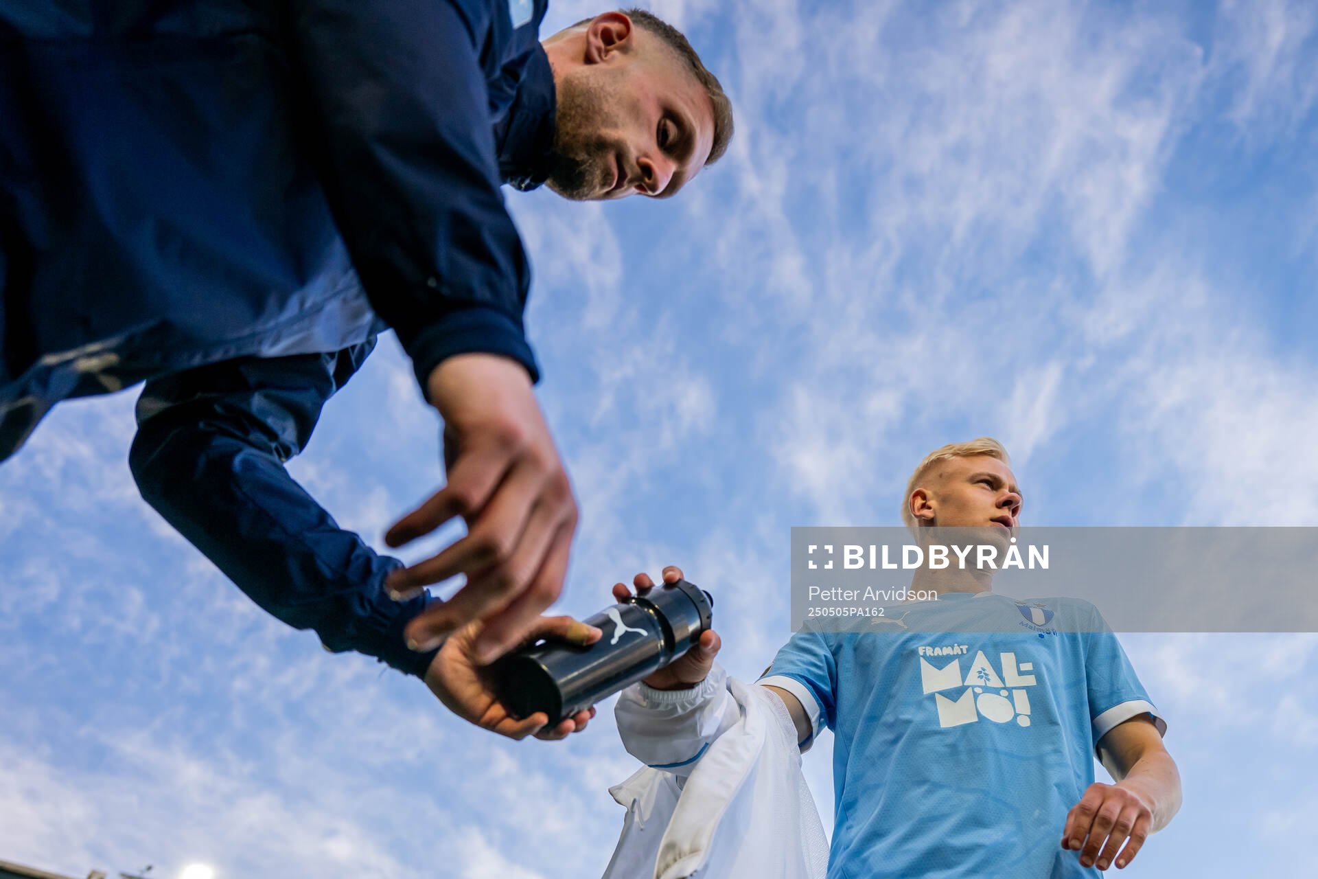 Malmö FFs Tom Noon, ansvarig fystränare och Otto Rosengren